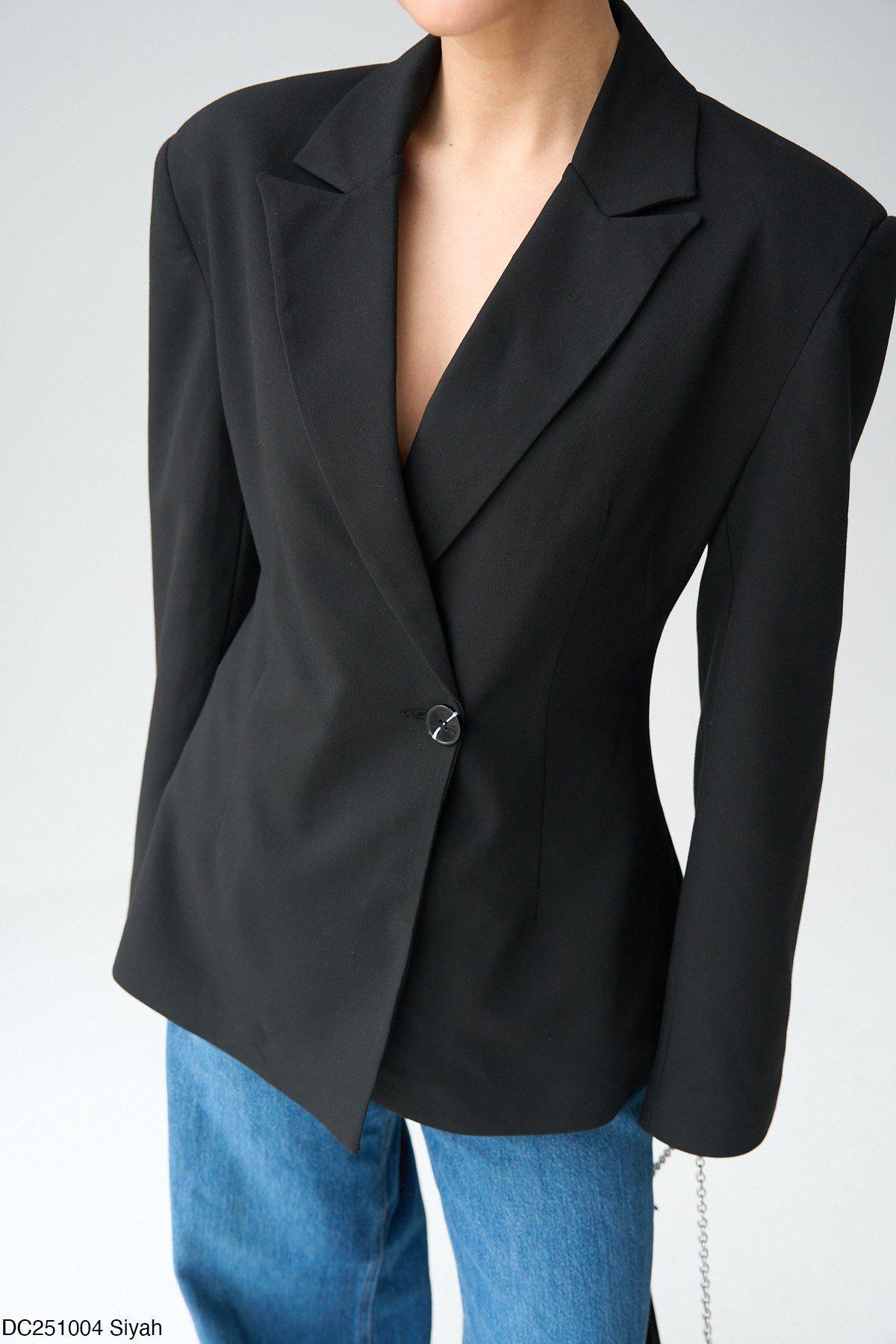 Vatkalı Siyah CeketMONT/CEKET