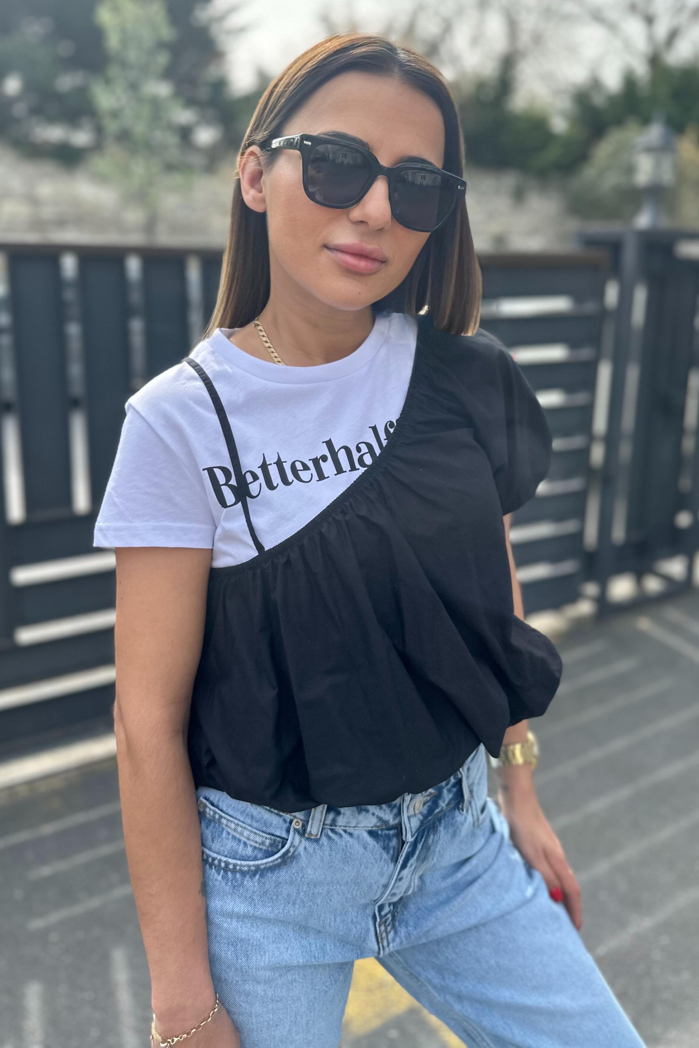 Volan Detay Çift Kat TshirtTSHİRT