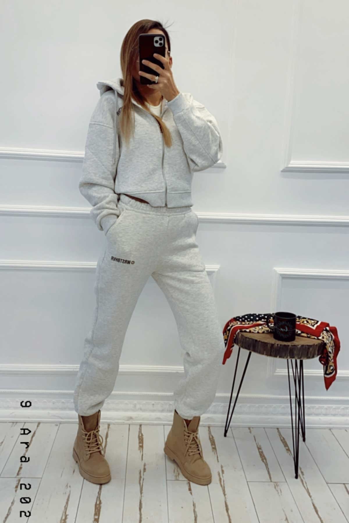 WRST Fermuarlı Sweat Takım