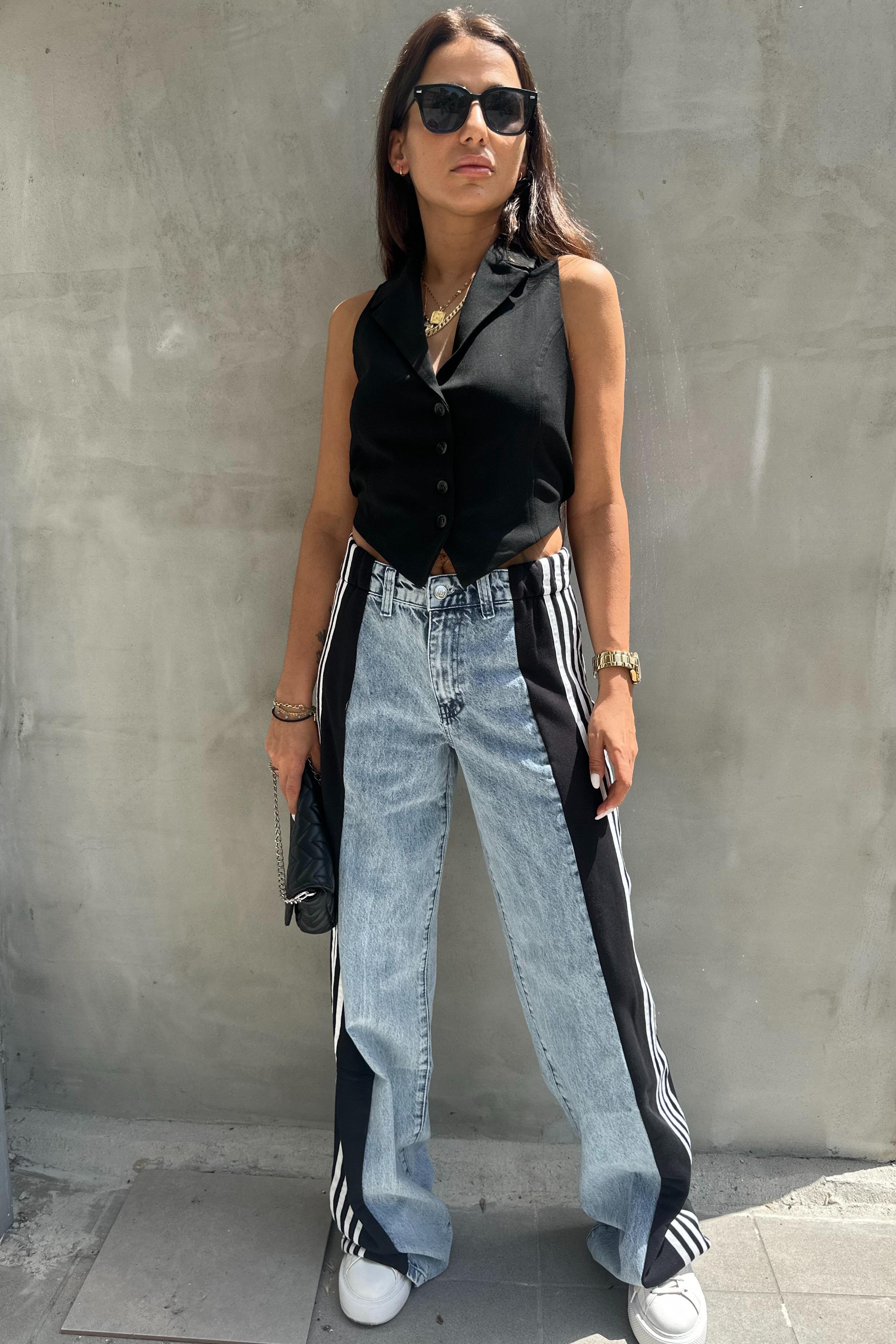 Yanları Şeritli JeanJEAN