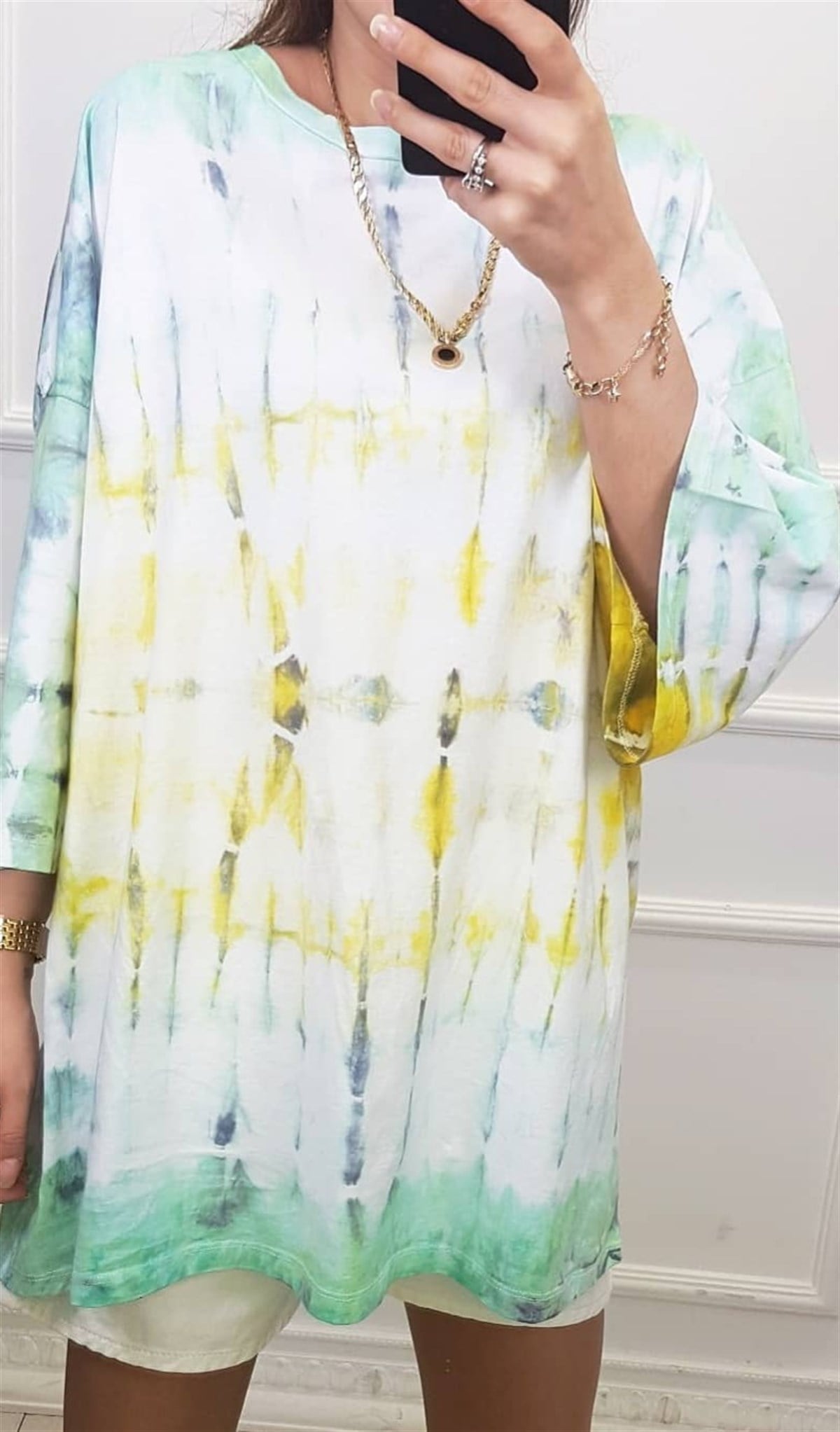 Yeşil Batik Tunik Tshirt