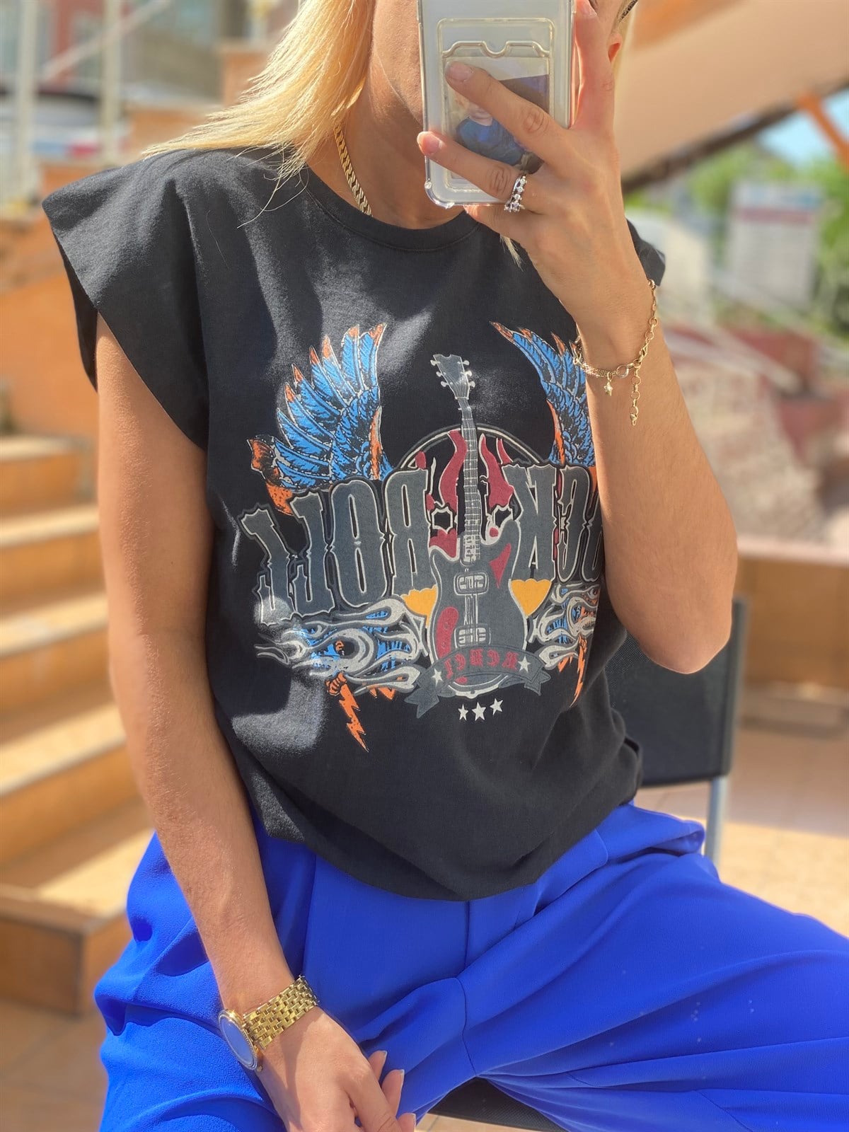 Yıkamalı Kolsuz TshirtTSHİRT