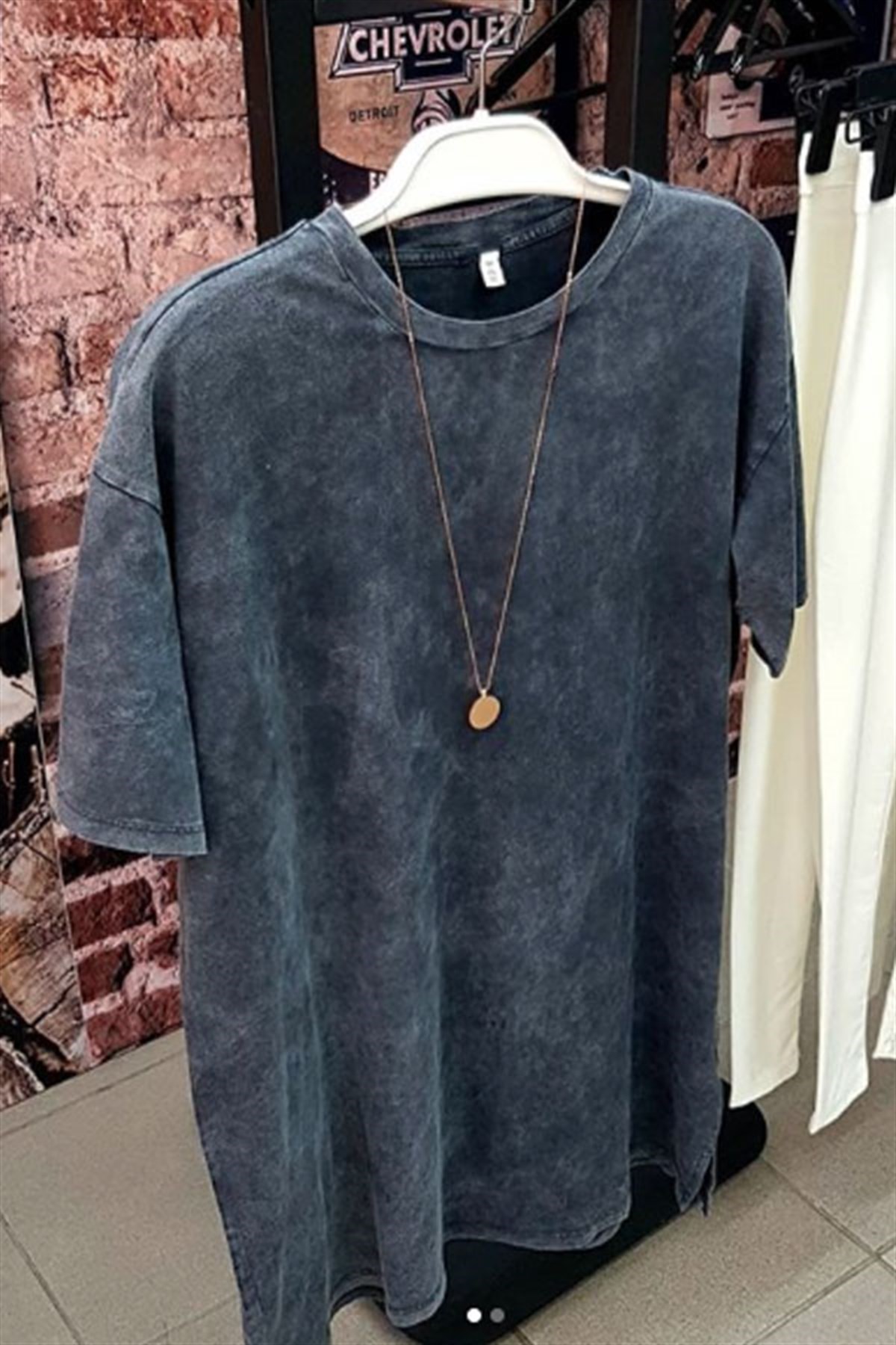 Yıkamalı Tunik Tshirt