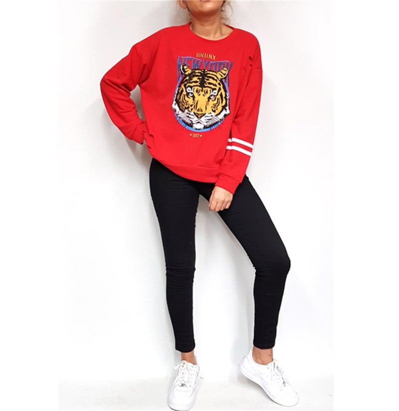 Yırtık Detaylı Bronx Sweat