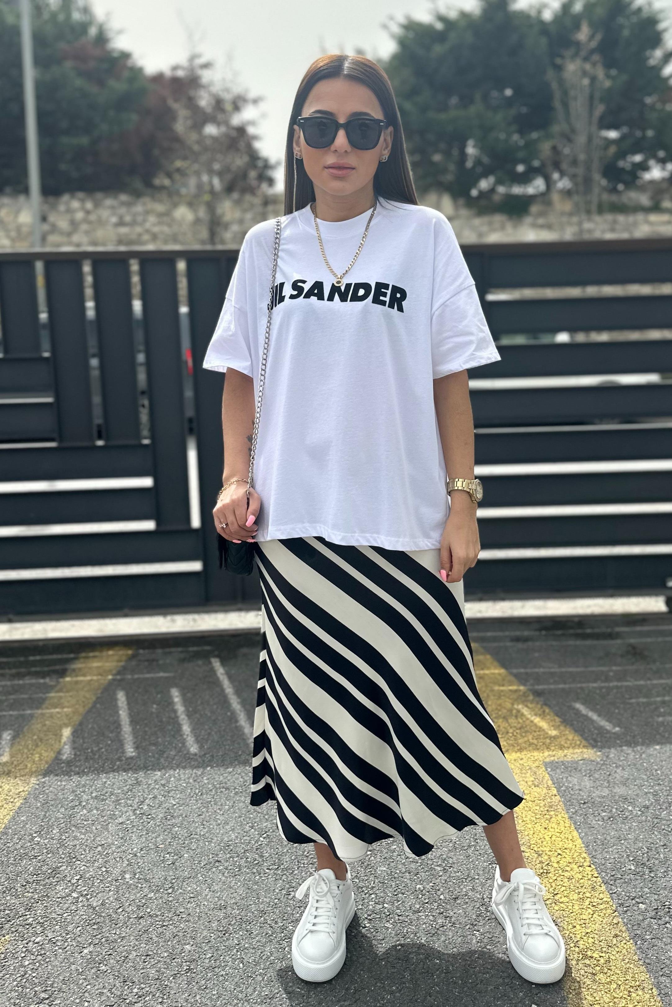 Zebra Desenli Saten Çan EtekETEK