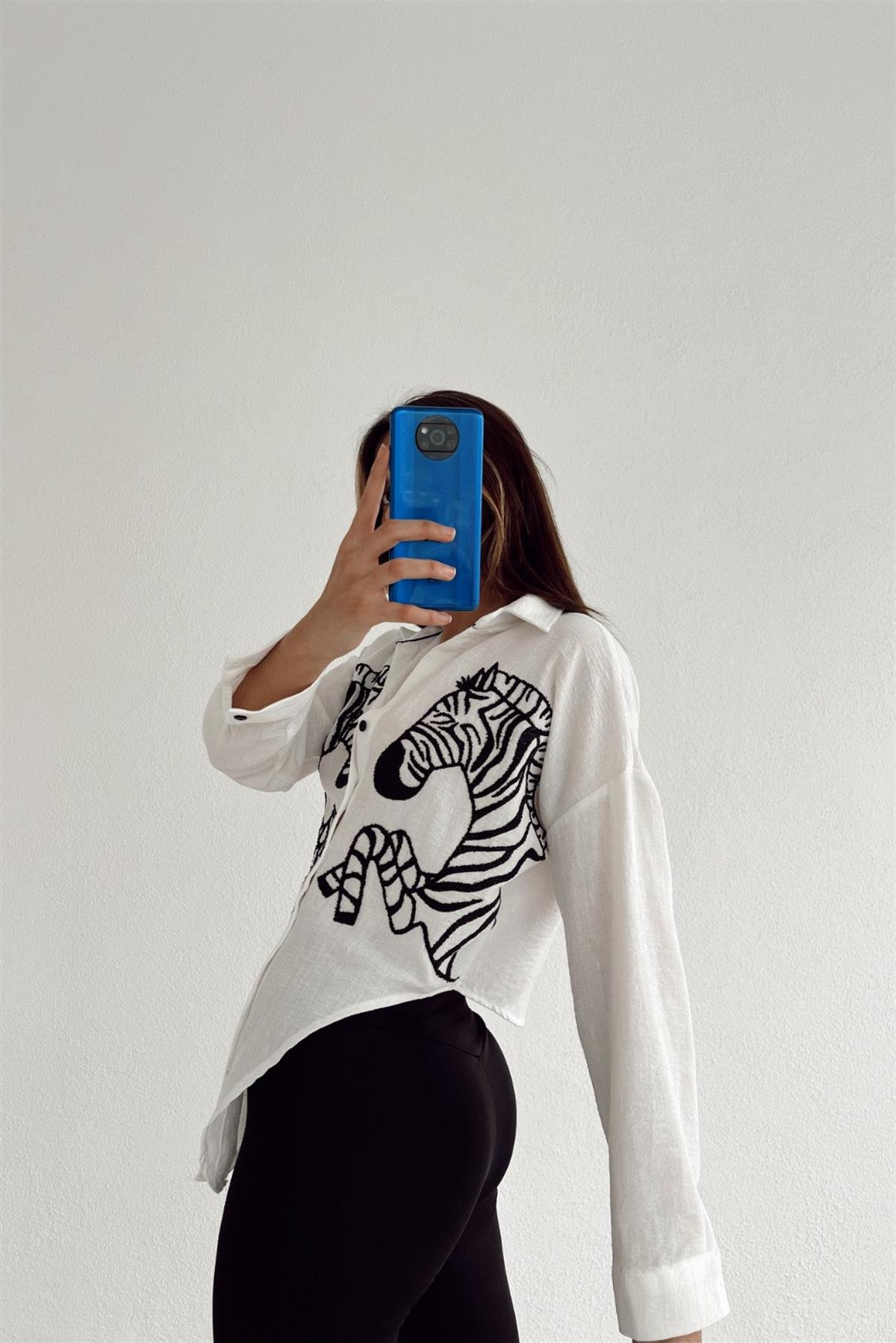 Zebra İşlemeli GömlekGÖMLEK