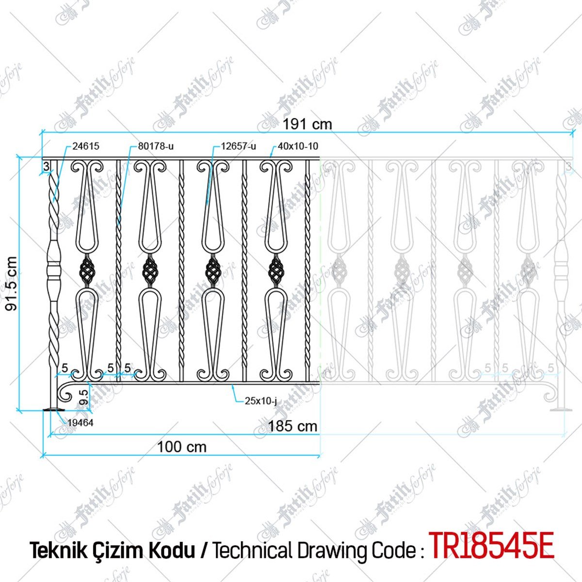 2397 KODLU FERFORJE KORKULUK | FERFORJE KORKULUKLAR | Fatih Ferforje