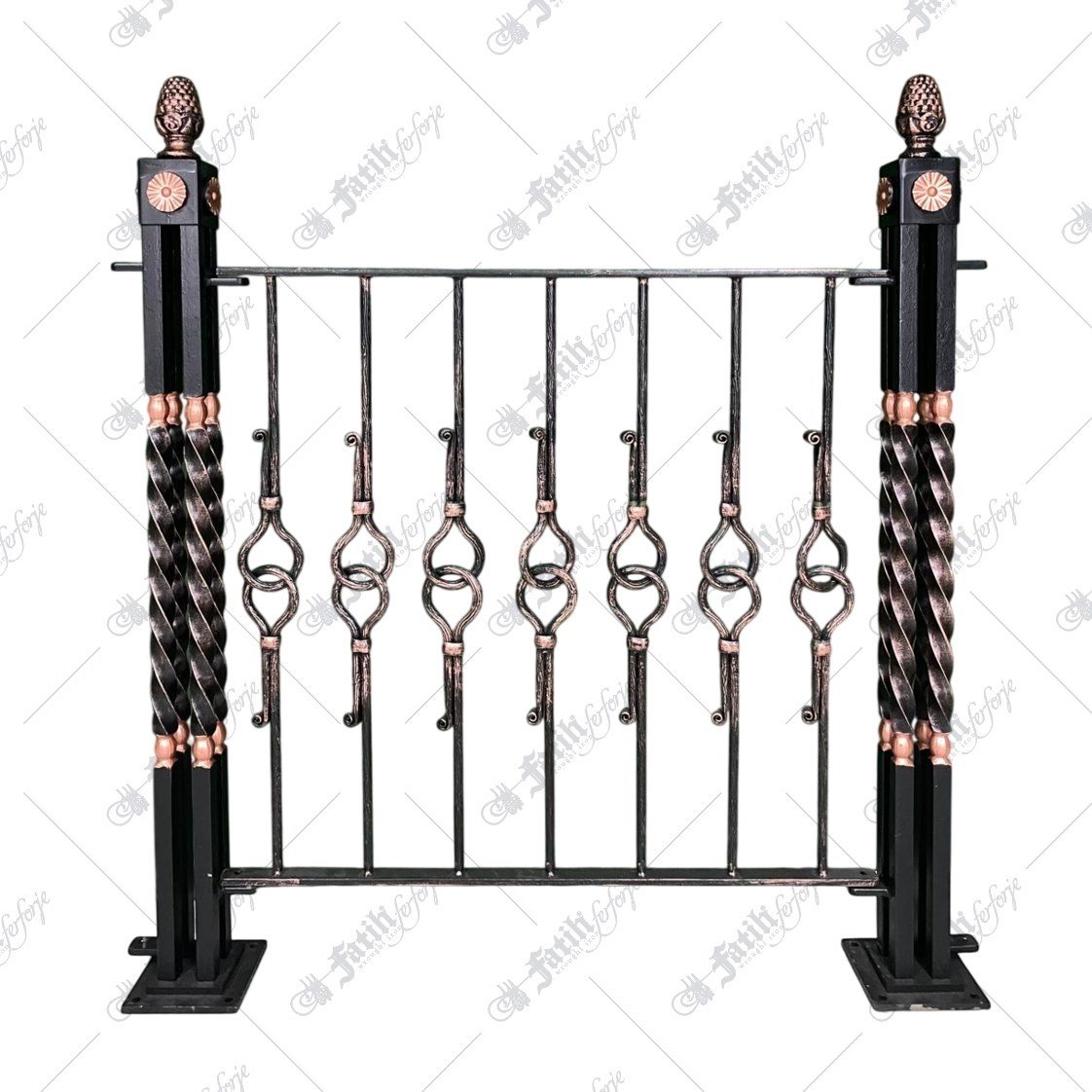 2487 KODLU FERFORJE KORKULUK | WROUGHT IRON RAILING | Fatih Ferforje