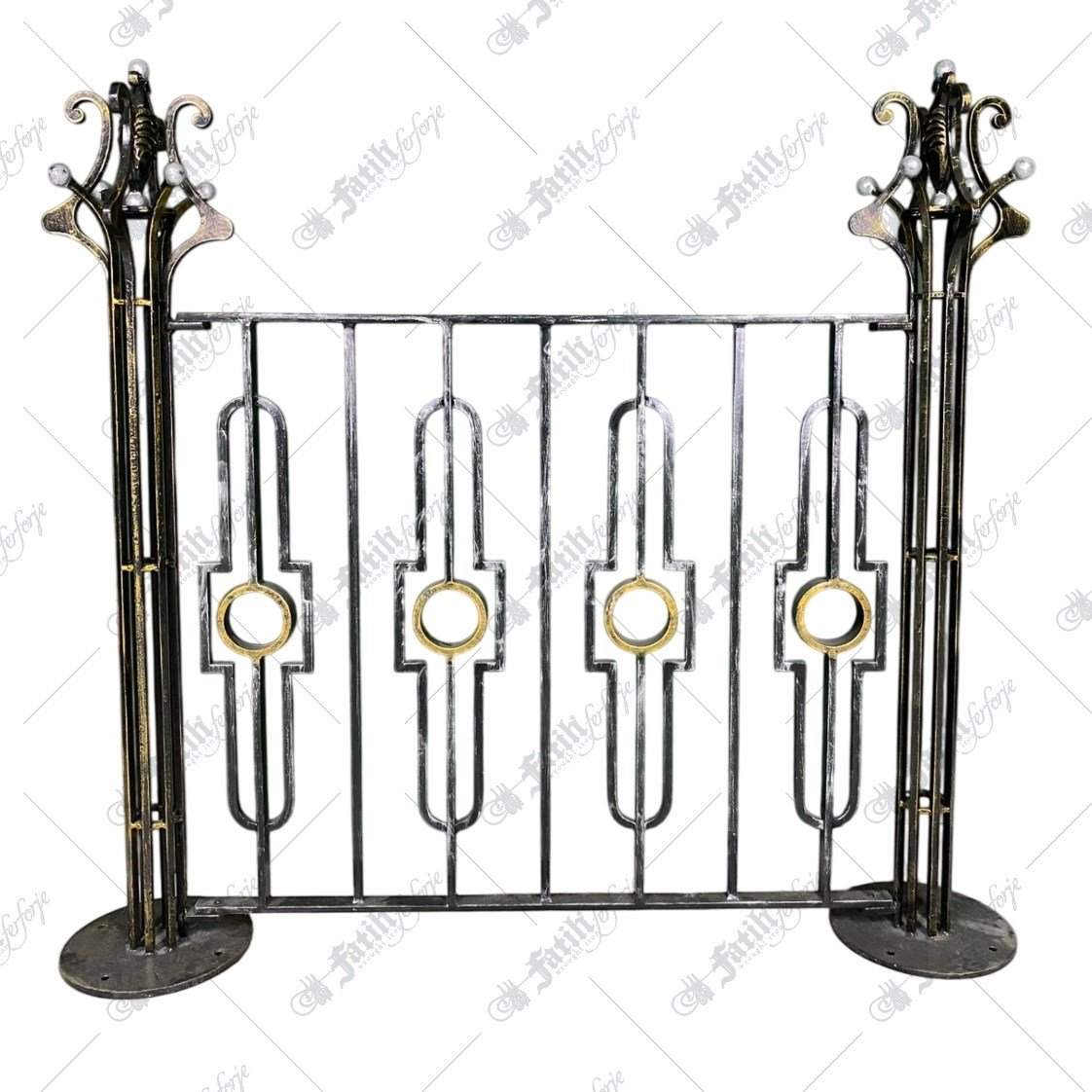 2488 KODLU FERFORJE KORKULUK | WROUGHT IRON RAILING | Fatih Ferforje