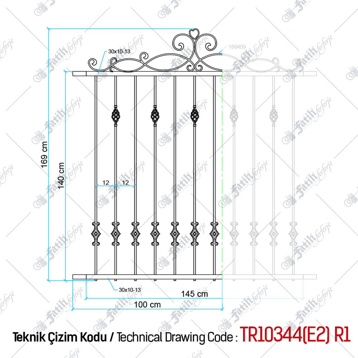 4004 KODLU FERFORJE PENCERE | FERFORJE PENCERELER | Fatih Ferforje