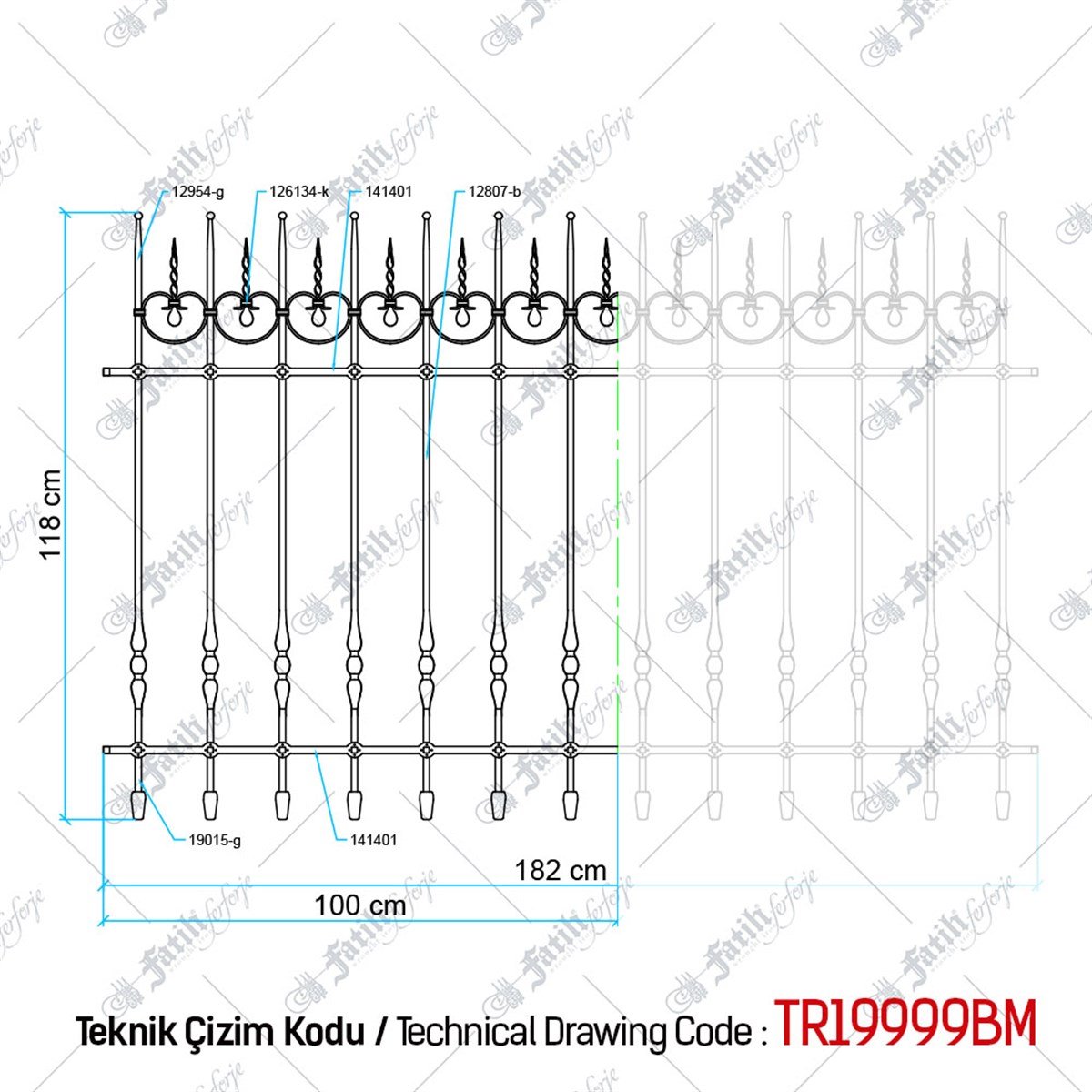 4083 KODLU FERFORJE PENCERE | FERFORJE PENCERELER | Fatih Ferforje