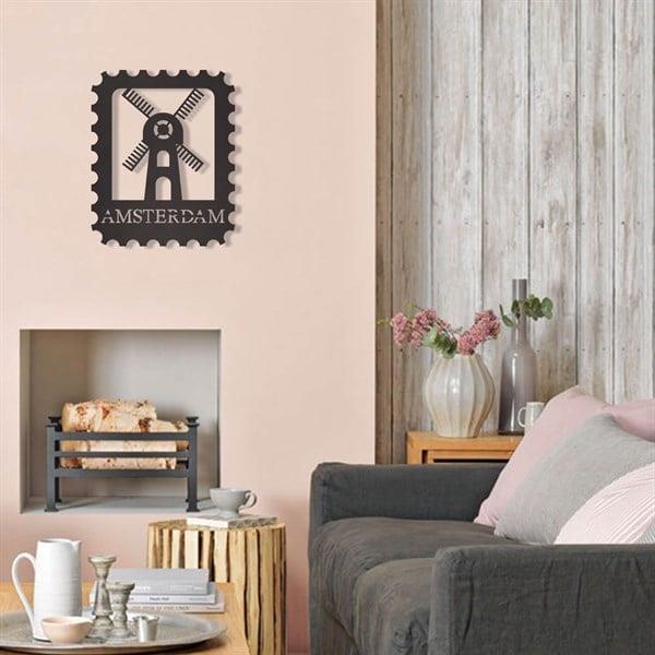 Amsterdam Stamp Metal Tablo