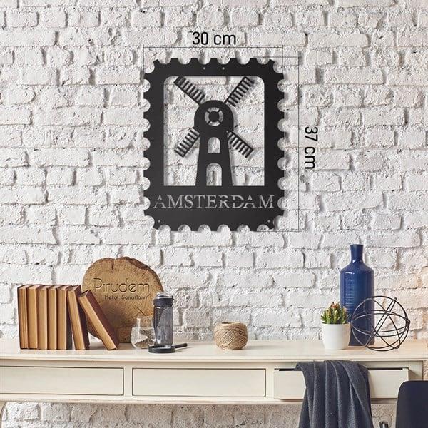 Amsterdam Stamp Metal Tablo