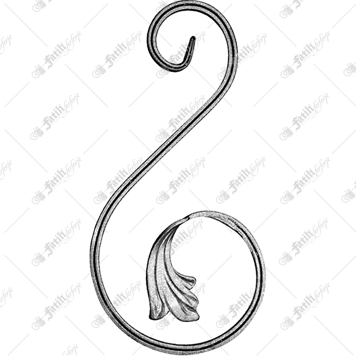 DF-19220-k | ORNAMENTAL SCROLLS | Fatih Ferforje