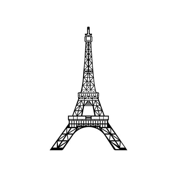 Eiffel Tower Metal Tablo