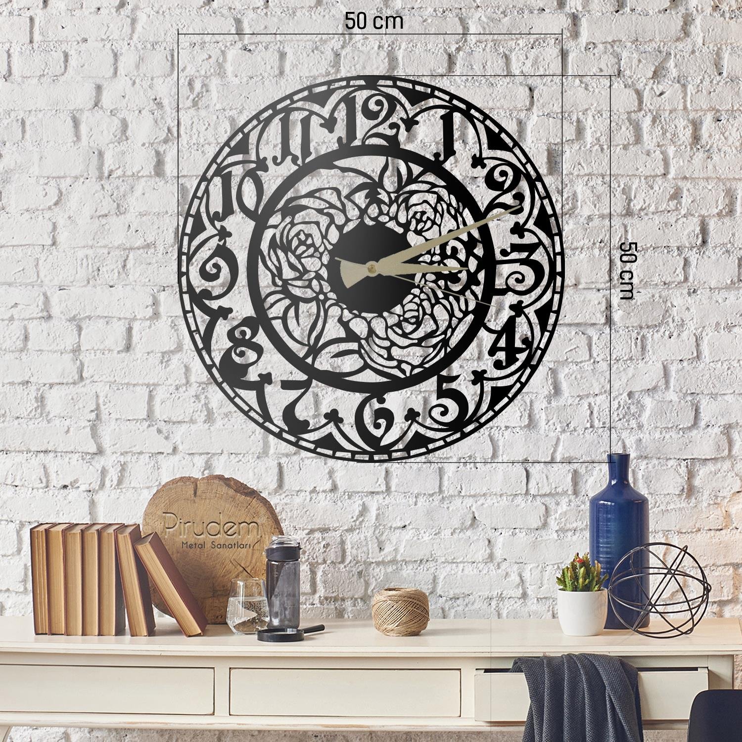 Garden Metal Saat | PIRUDEM-METAL DUVAR SAATI | Fatih Ferforje