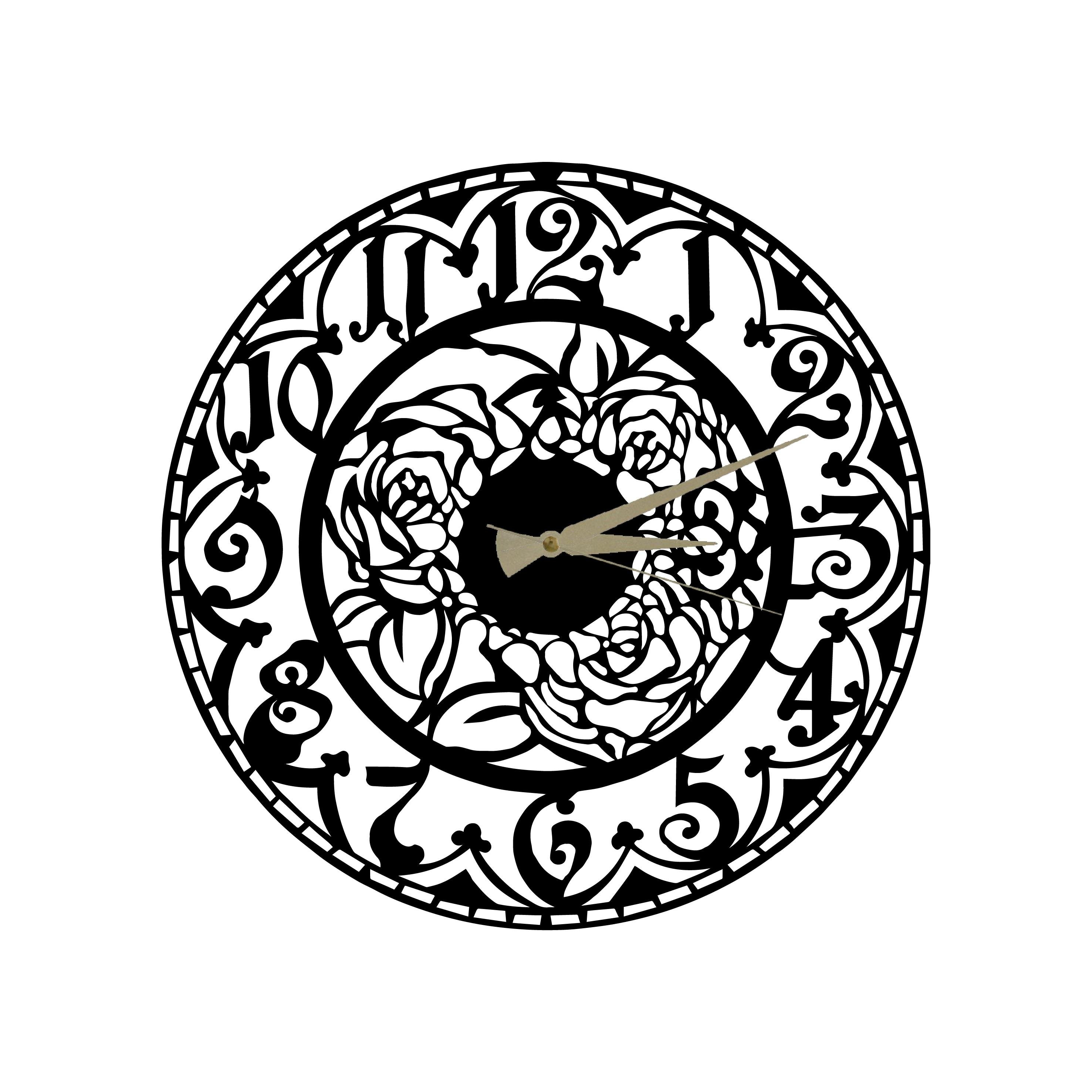 Garden Metal Saat | PIRUDEM-METAL DUVAR SAATI | Fatih Ferforje