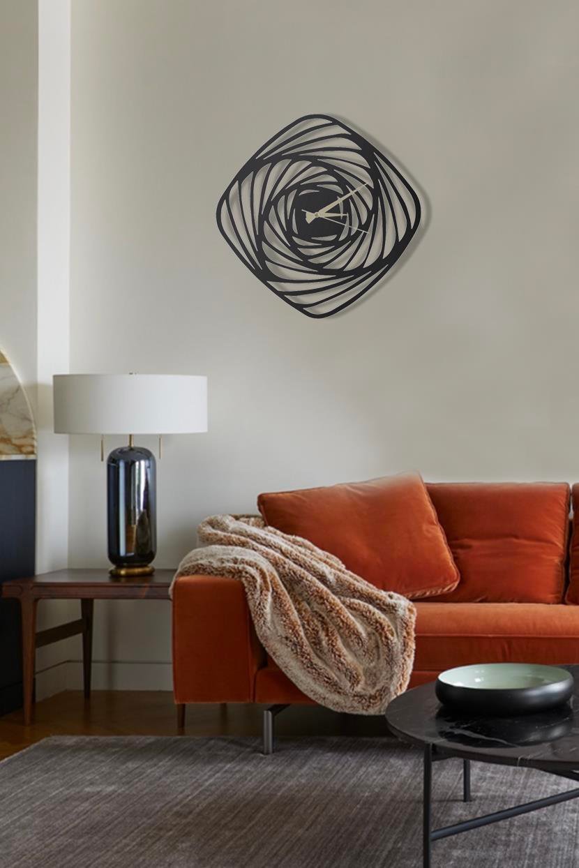 Girdap Metal Saat | PIRUDEM-METAL DUVAR SAATI | Fatih Ferforje