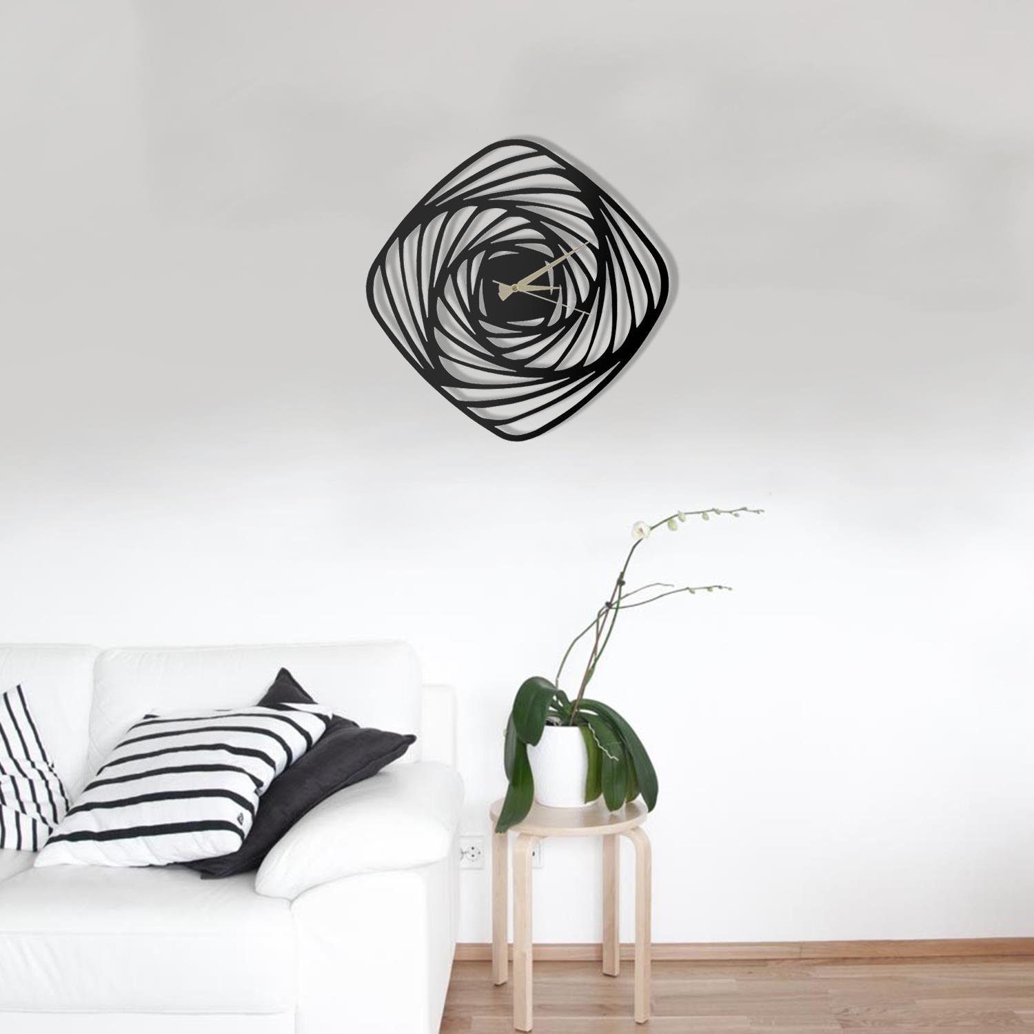 Girdap Metal Saat | PIRUDEM-METAL DUVAR SAATI | Fatih Ferforje