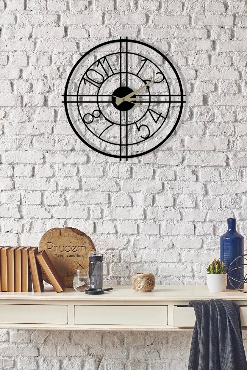 Gün Ortasý Metal Saat | PIRUDEM-METAL DUVAR SAATI | Fatih Ferforje