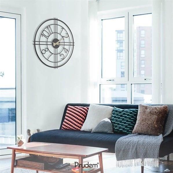Gün Ortasý Metal Saat | PIRUDEM-METAL DUVAR SAATI | Fatih Ferforje
