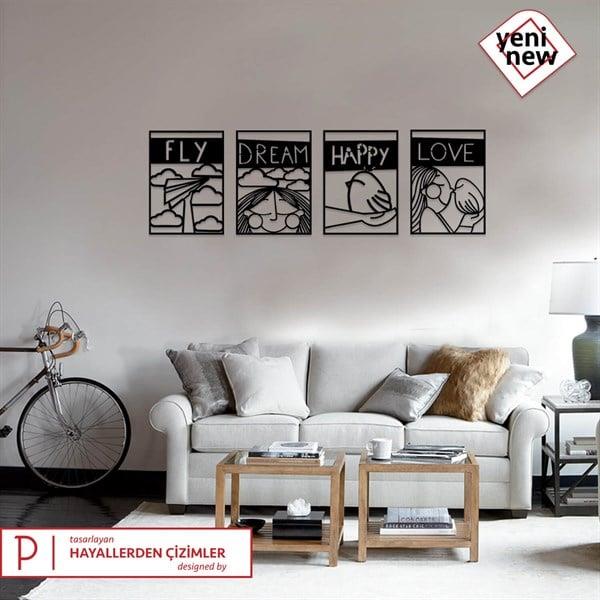 Hayallerden Çizimler Seti Metal Tablo