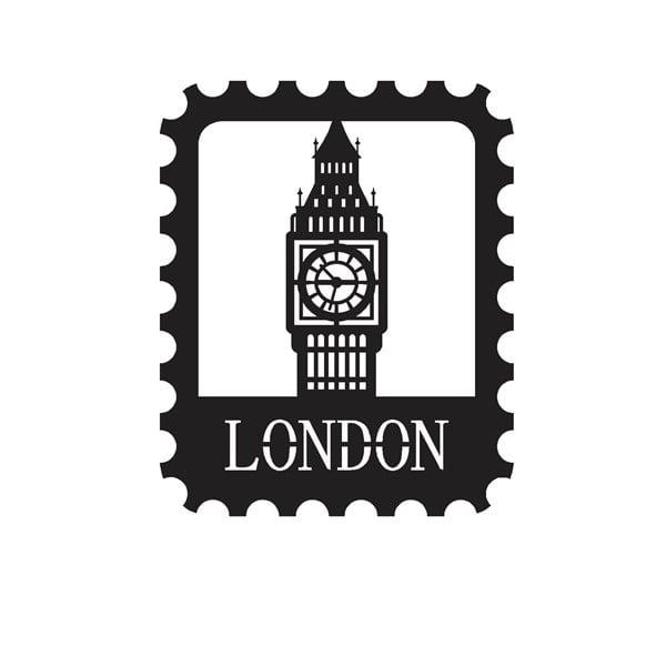 London Stamp Metal Tablo