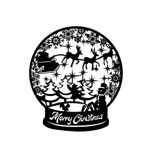 Merry Christmas Metal Tablo