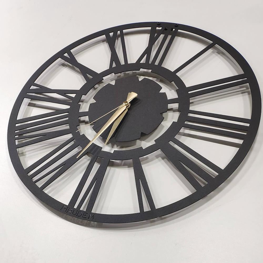 Net Metal Saat | PIRUDEM-METAL DUVAR SAATI | Fatih Ferforje