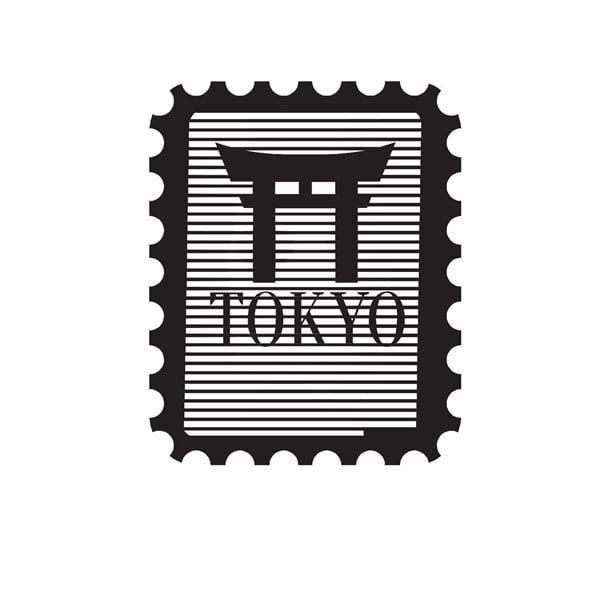 Tokyo Stamp Metal Tablo