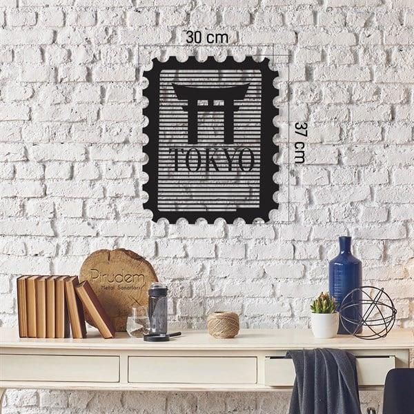 Tokyo Stamp Metal Tablo