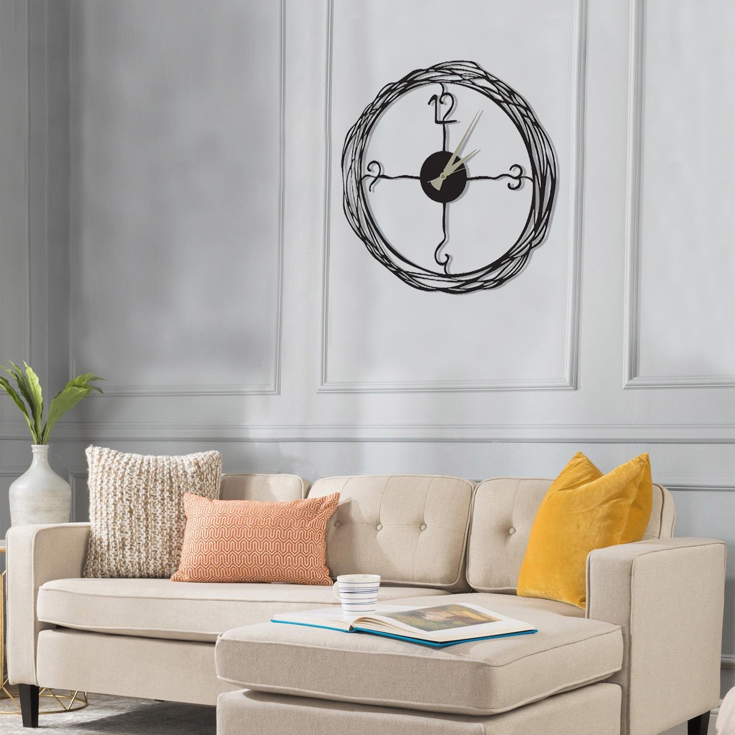 Winding Metal Saat | PIRUDEM-METAL DUVAR SAATI | Fatih Ferforje