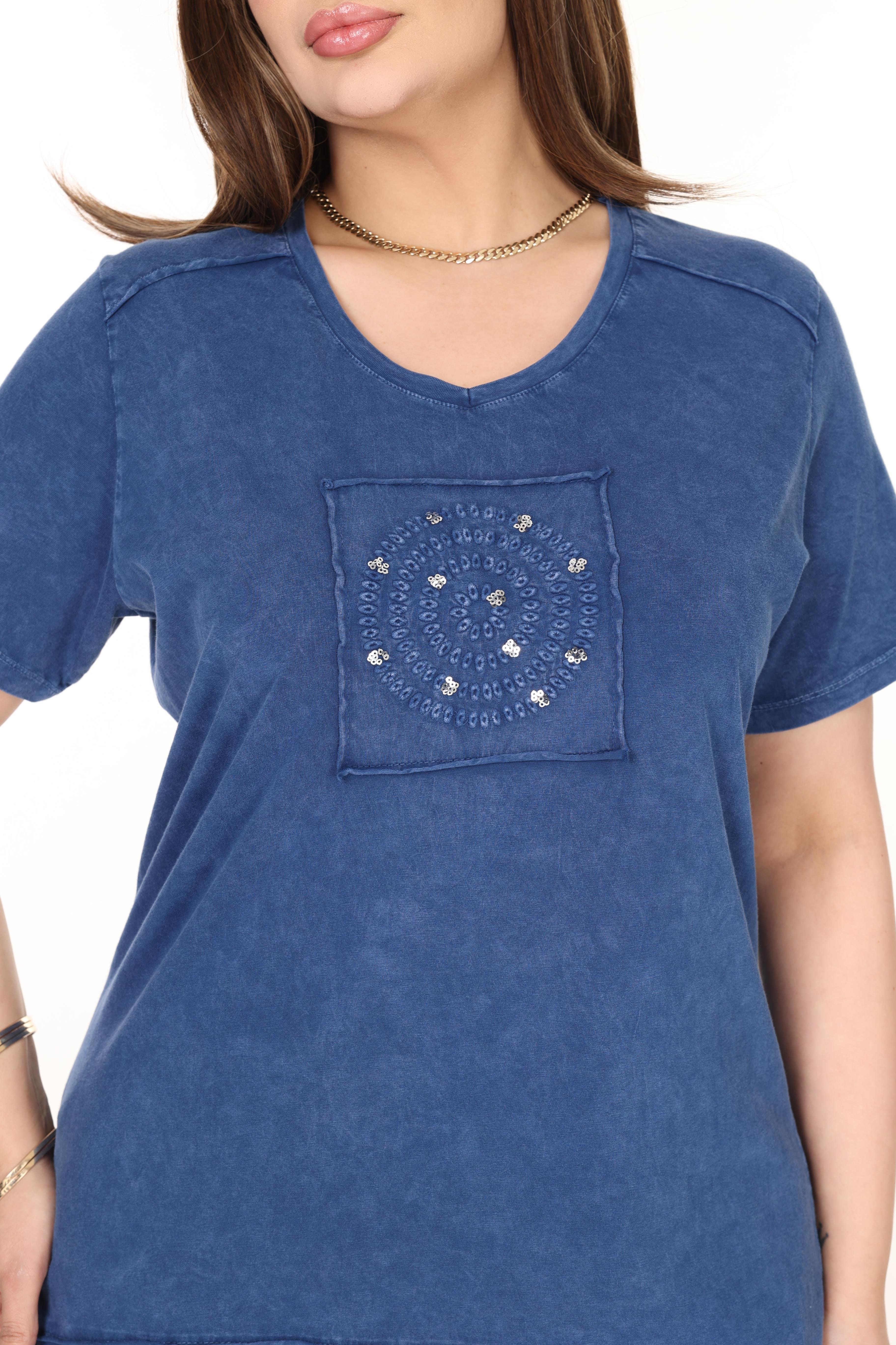 %100 Pamuk Yıkamalı Kumaş Taş Baskılı Alt-Üst Takım