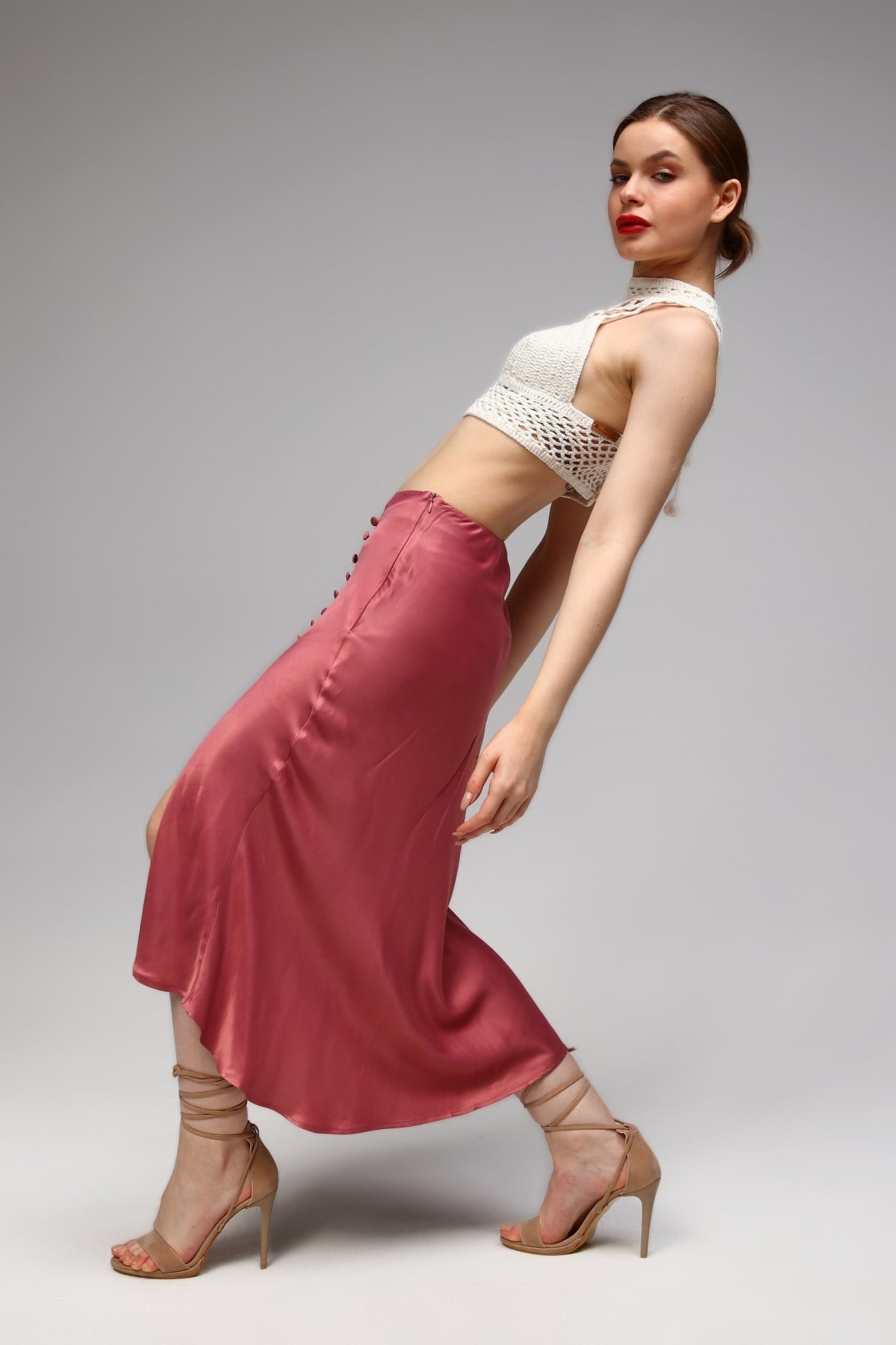 El Örgüsü Bralet Büstiyer Crop 