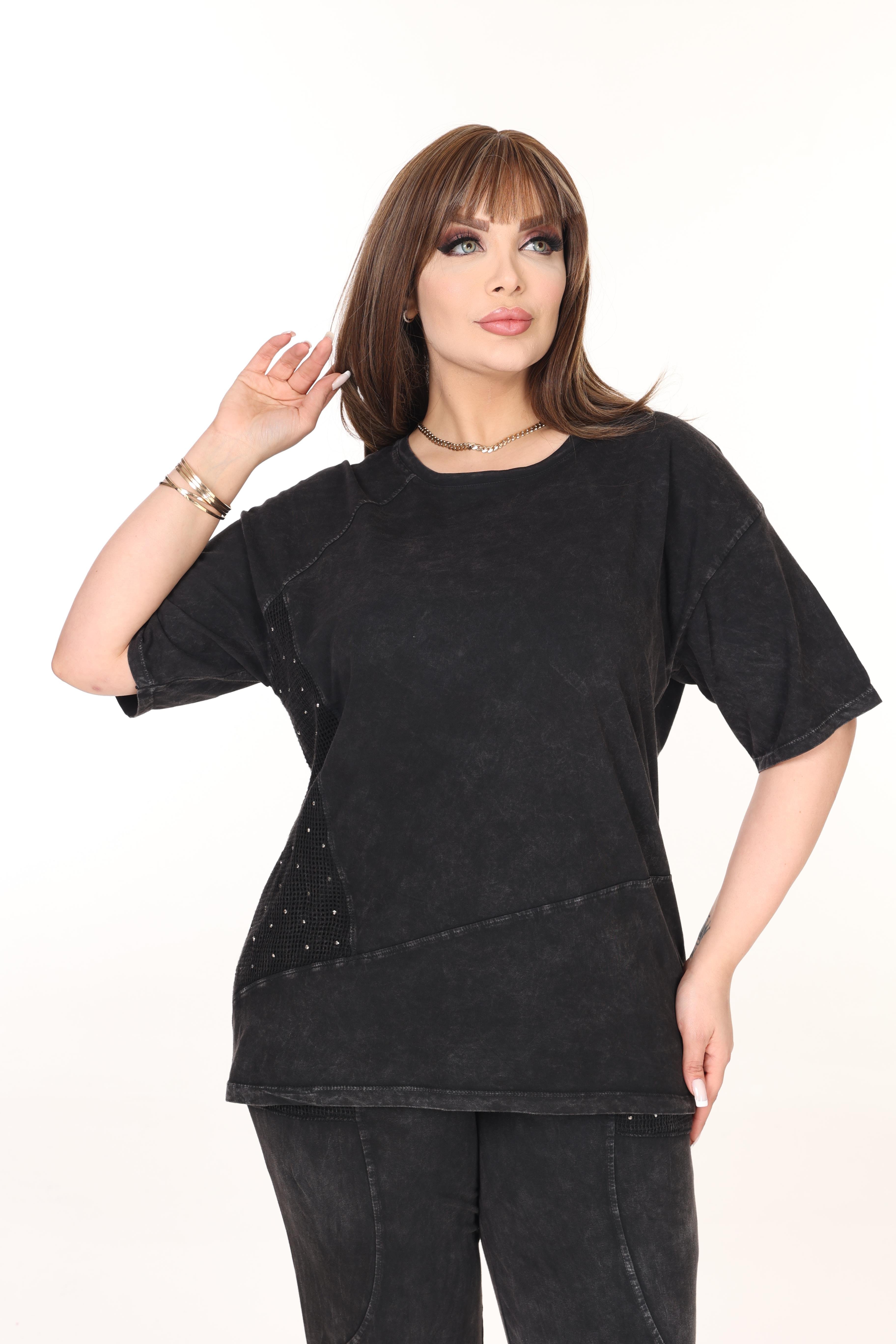 File Detaylı &100pamuk Yıkamalı Kumaş Takım