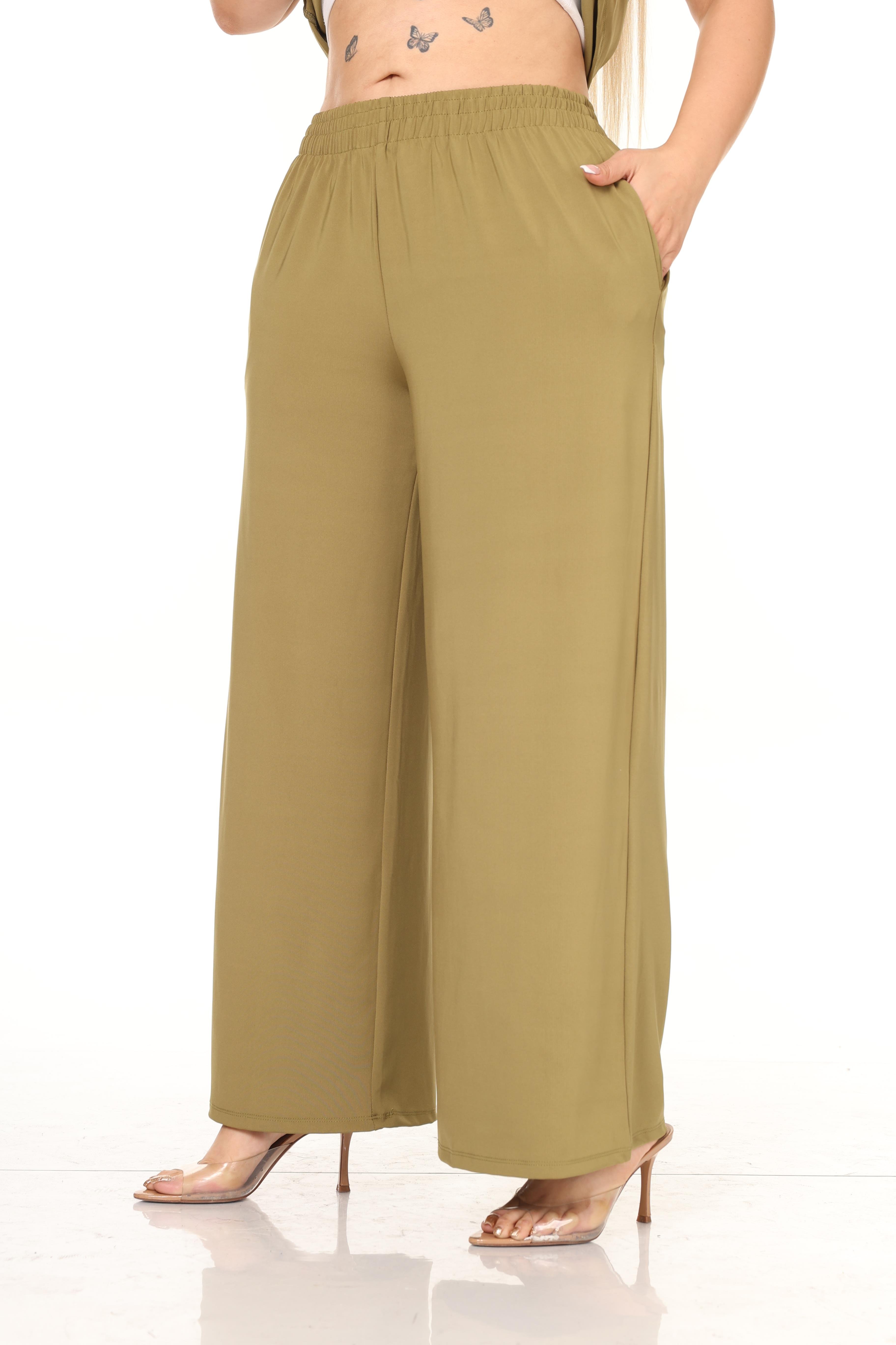 Güneş Detaylı Pantolon & Bluz Örme Büyük Beden Takım