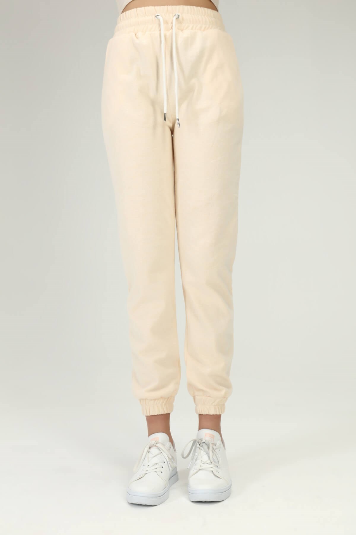 Krem Koton Jogger Paça Lastikli Eşofman 