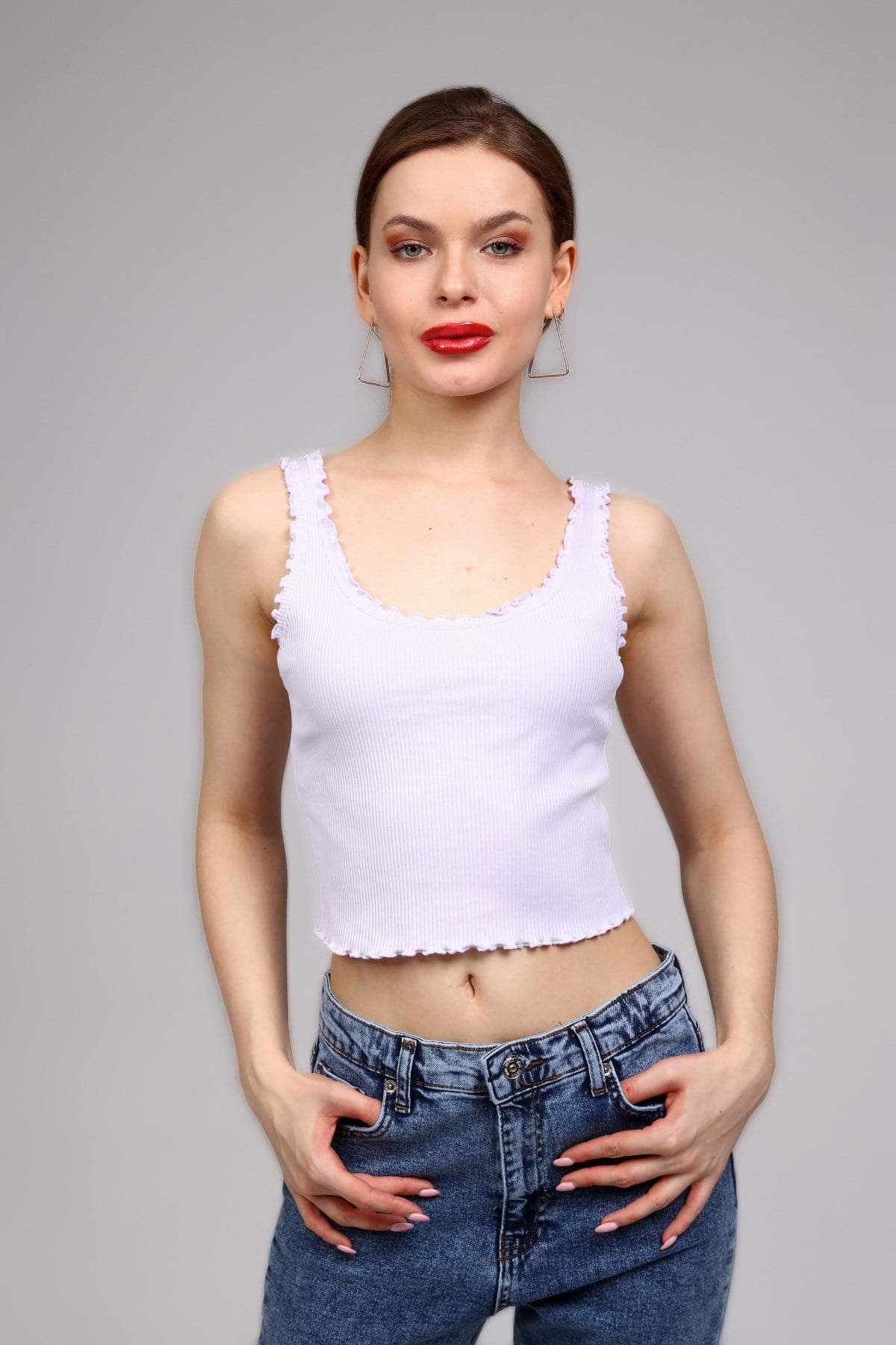 Lila Fitilli Crop Top