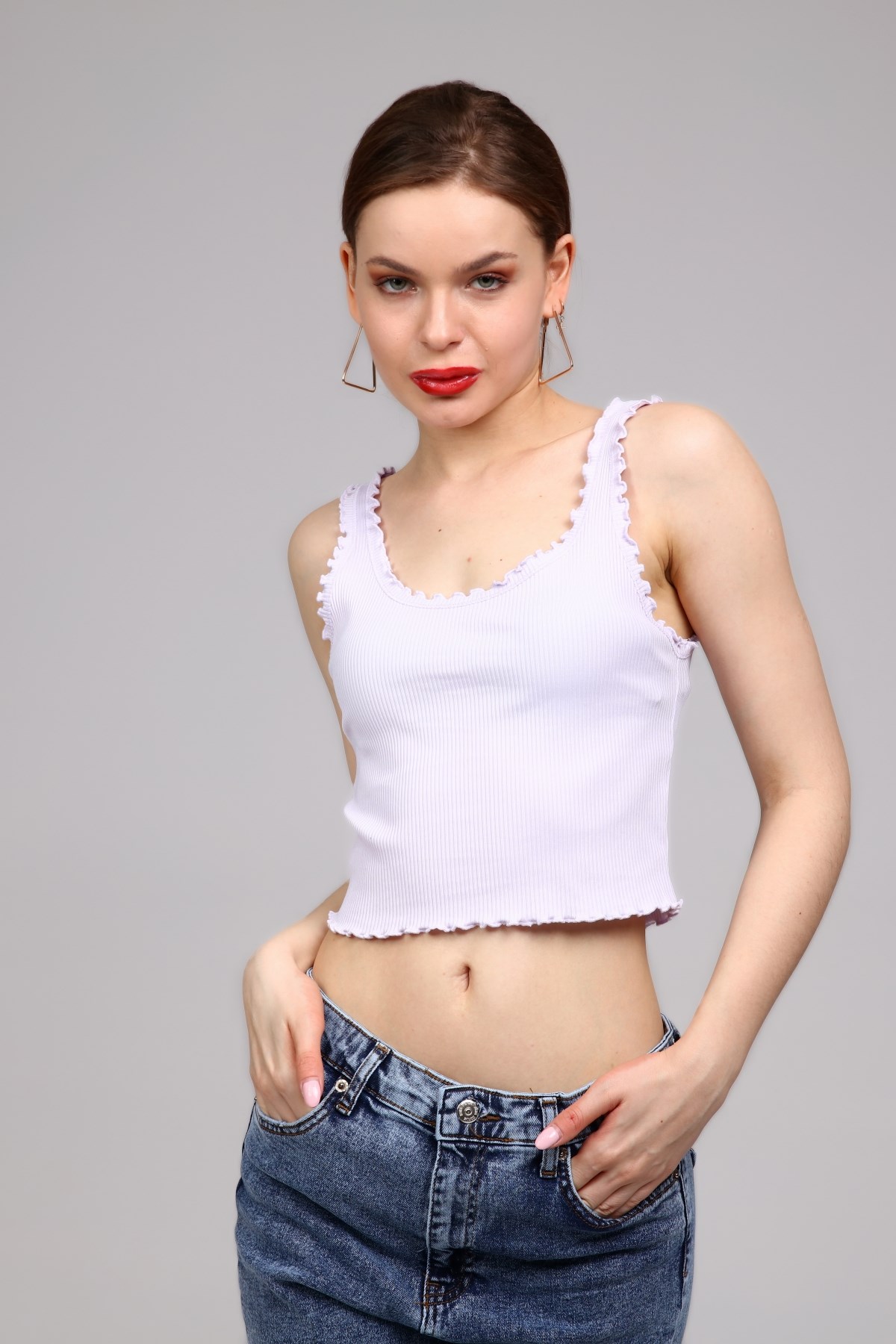 Lila Fitilli Crop Top