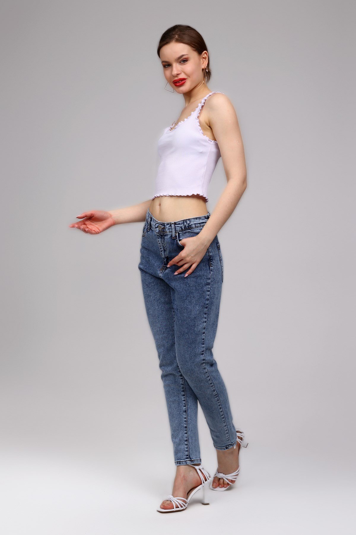 Lila Fitilli Crop Top