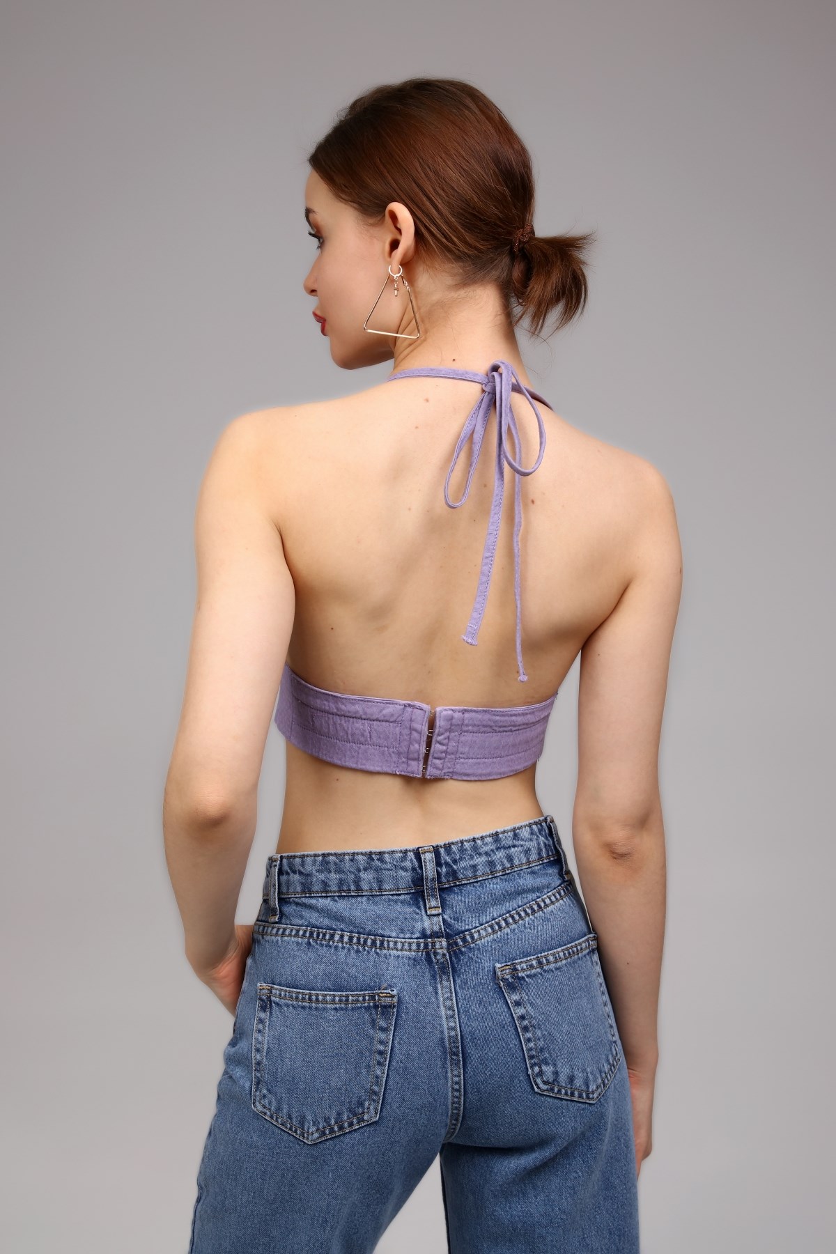 Lila İp Bağlamalı Bralet