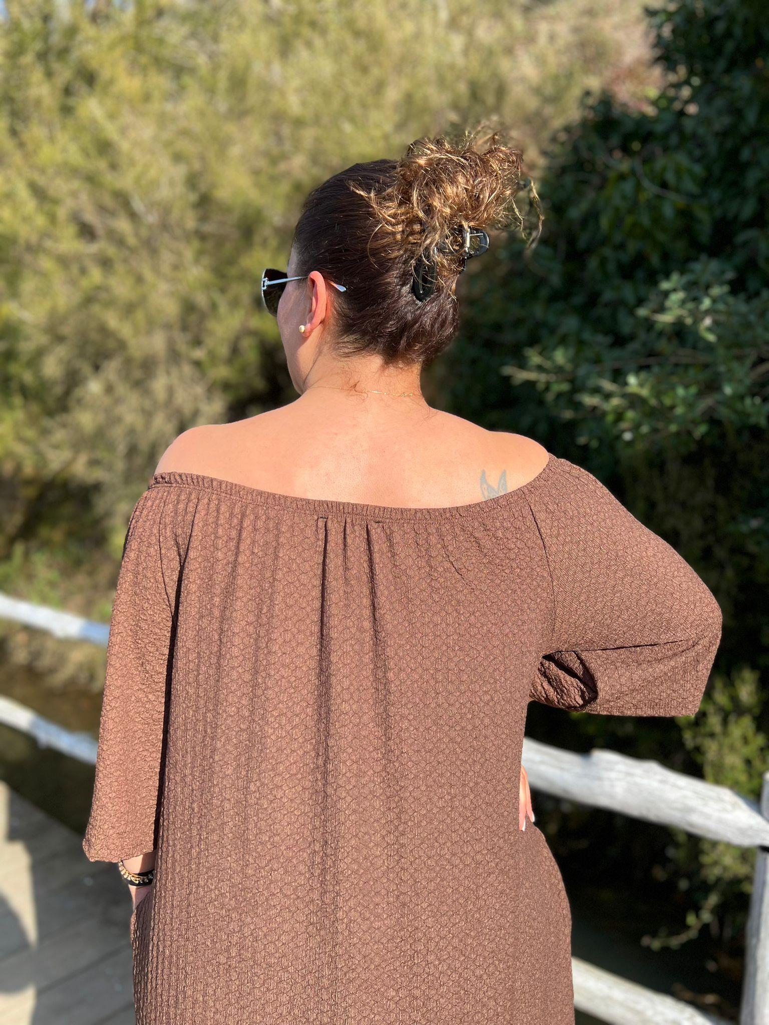 Madonna Yaka Rahat Kalıp Büyük Beden Elbise