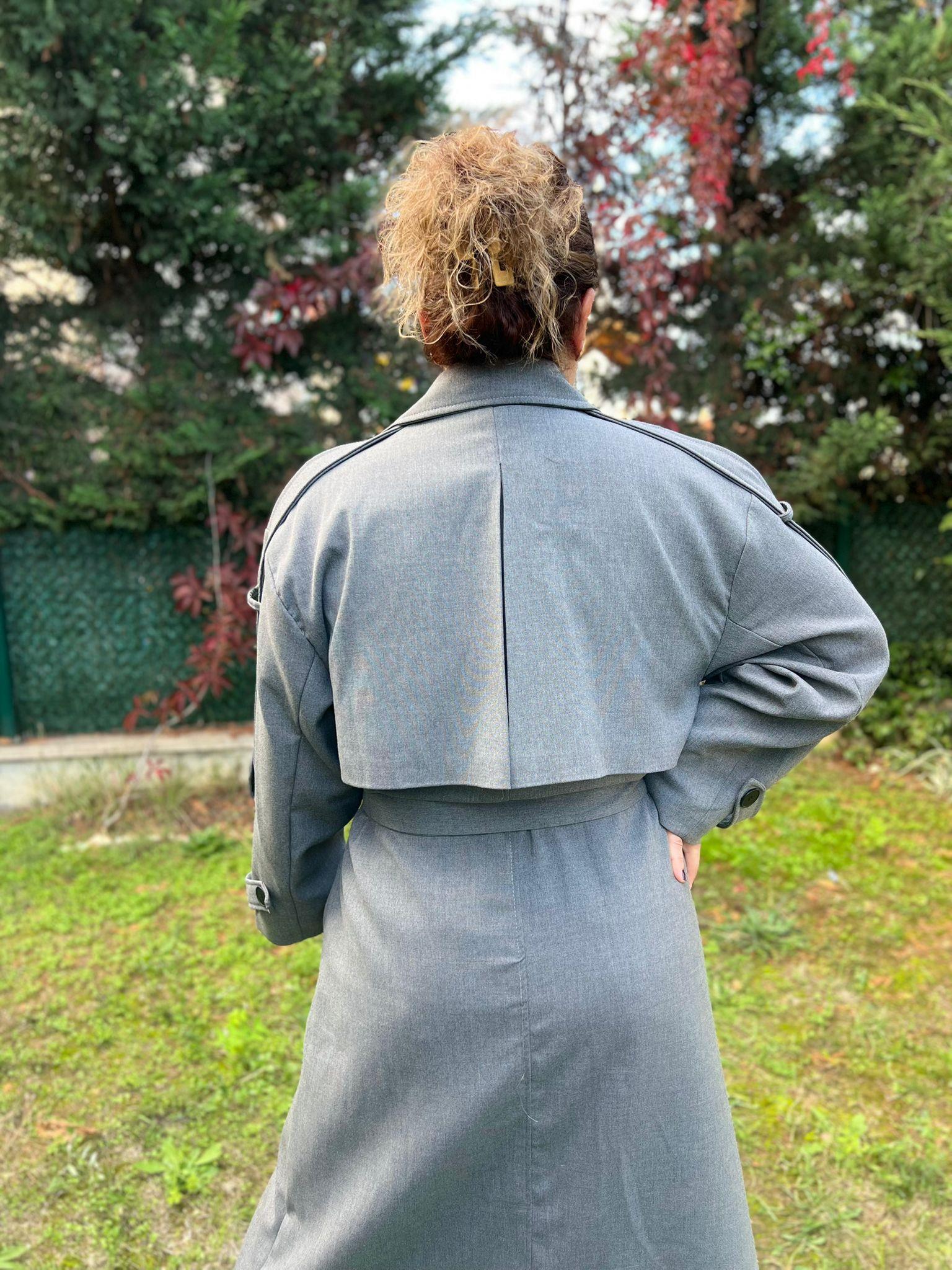 Oversize Astarlı Büyük Beden Trençkot | Mjora Butik