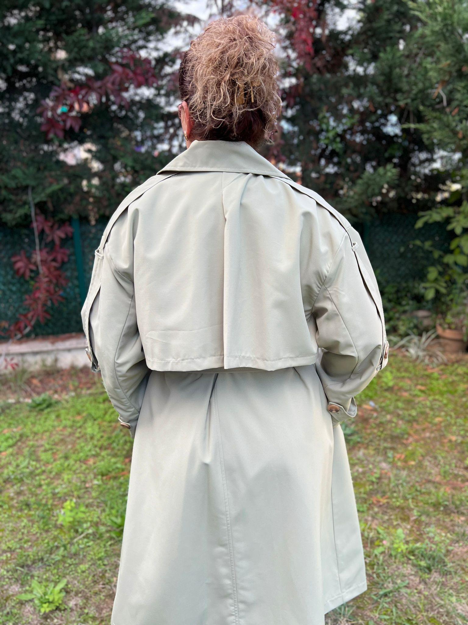 Oversize Rahat Kalıp Büyük Beden Astarlı Trençkot | Mjora Butik