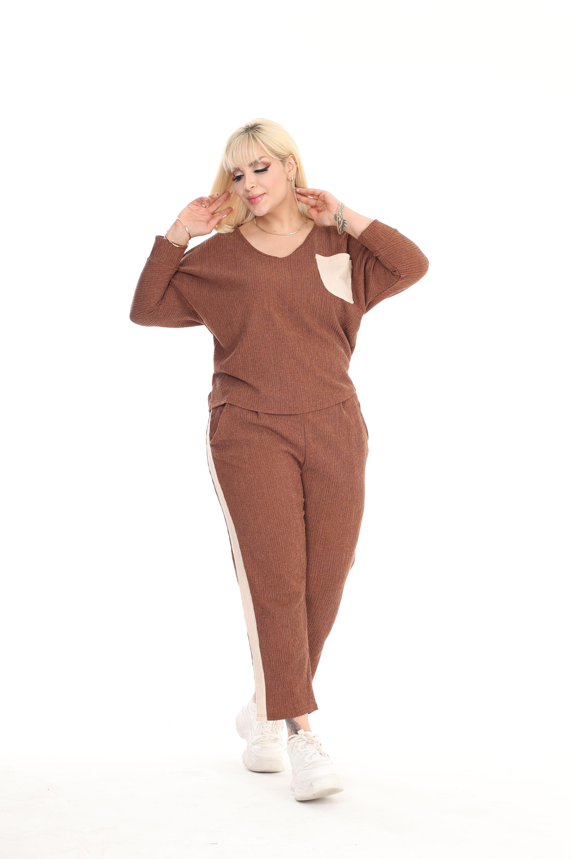 Rahat Kalıp Örme Bürümcük Alt-Üst Takım