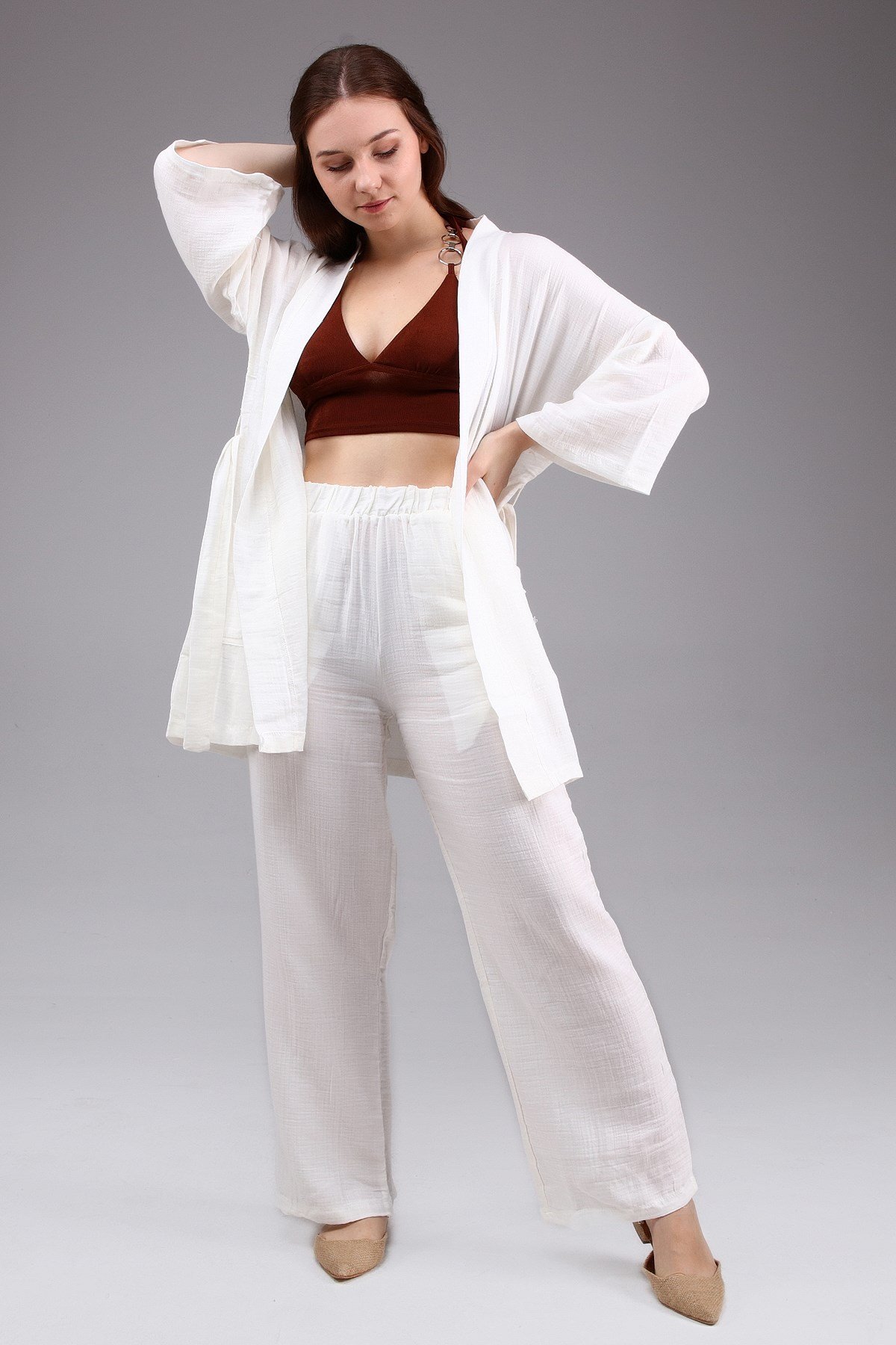 Salaş Kesim Keten Takım