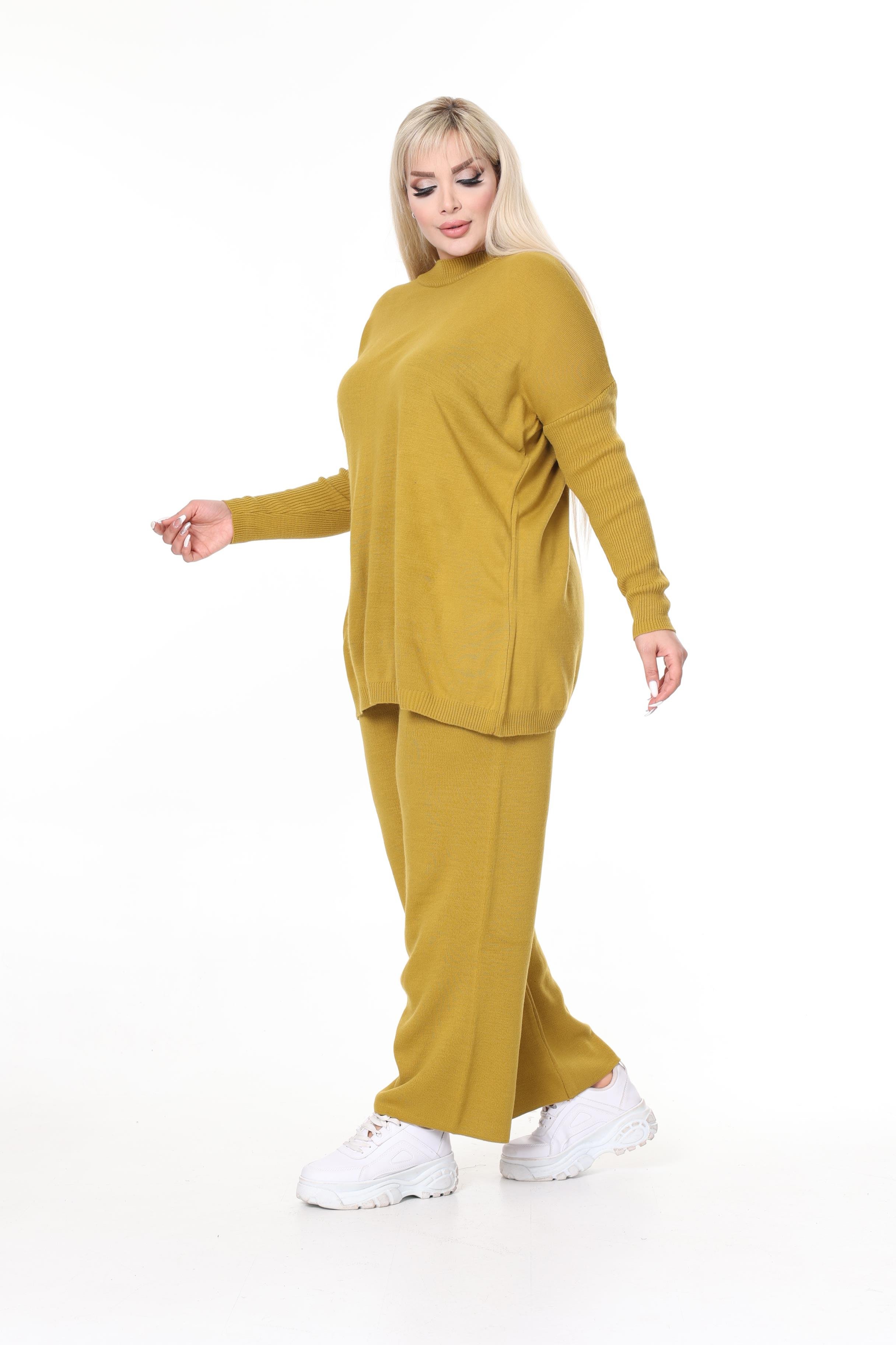 Triko Örme Pantolon&Tunik Rahat Kalıp Takım