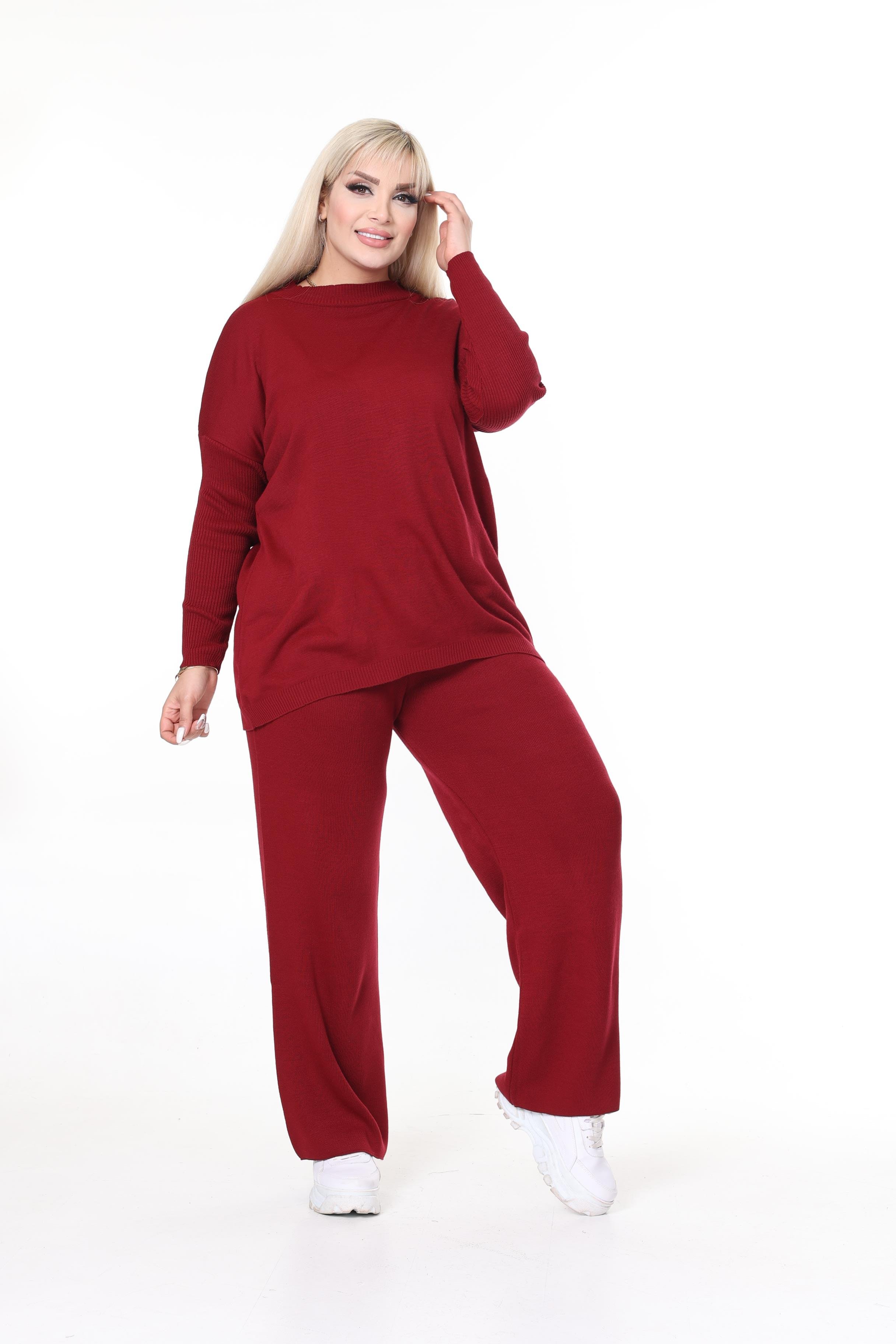 Triko Örme Pantolon&Tunik Rahat Kalıp Takım