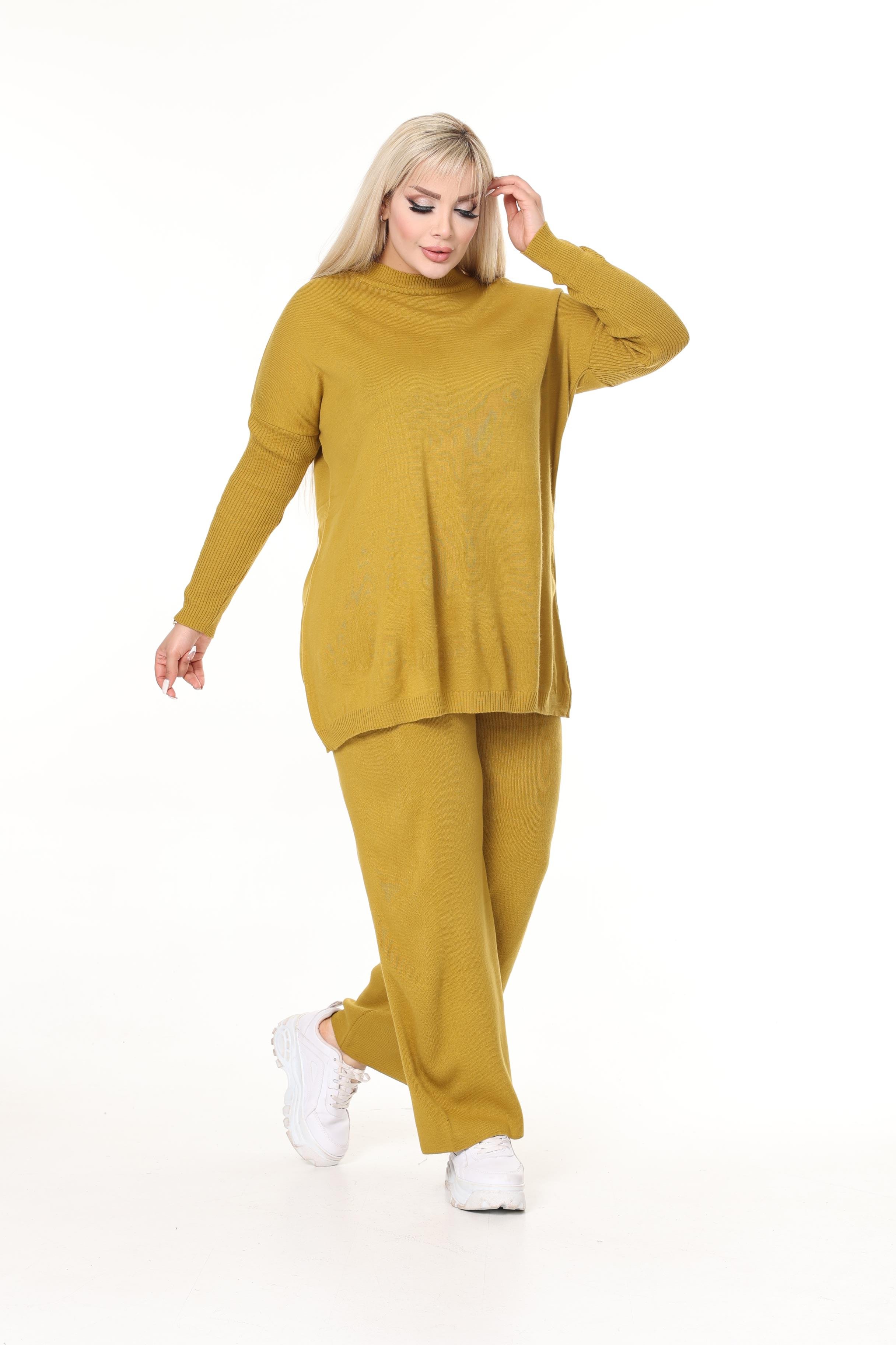 Triko Örme Pantolon&Tunik Rahat Kalıp Takım