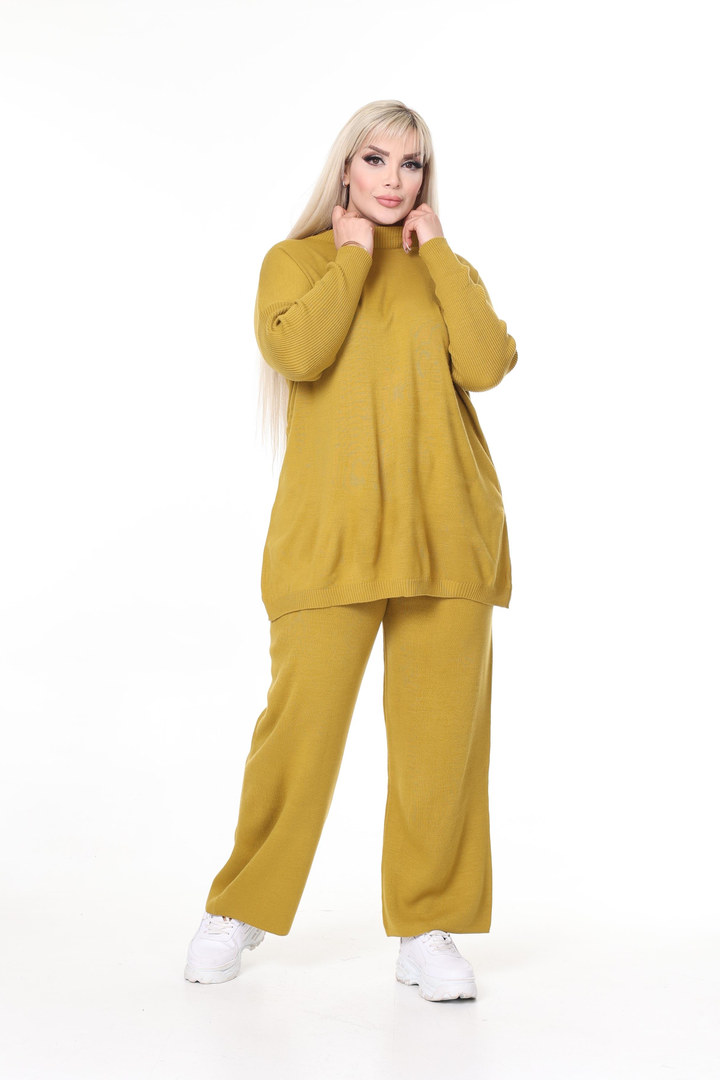 Triko Örme Pantolon&Tunik Rahat Kalıp Takım